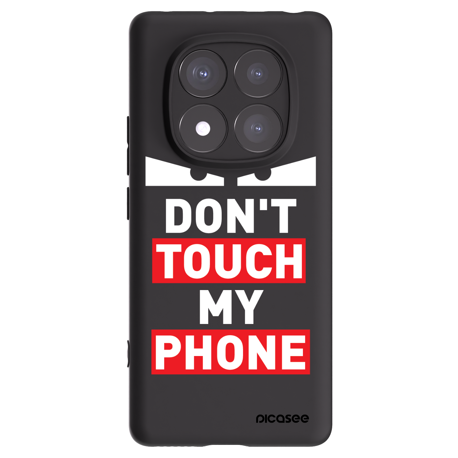 Picasee silikonski črni ovitek za Xiaomi Redmi Note 14 Pro+ 5G - Shadow Eye - Transparent
