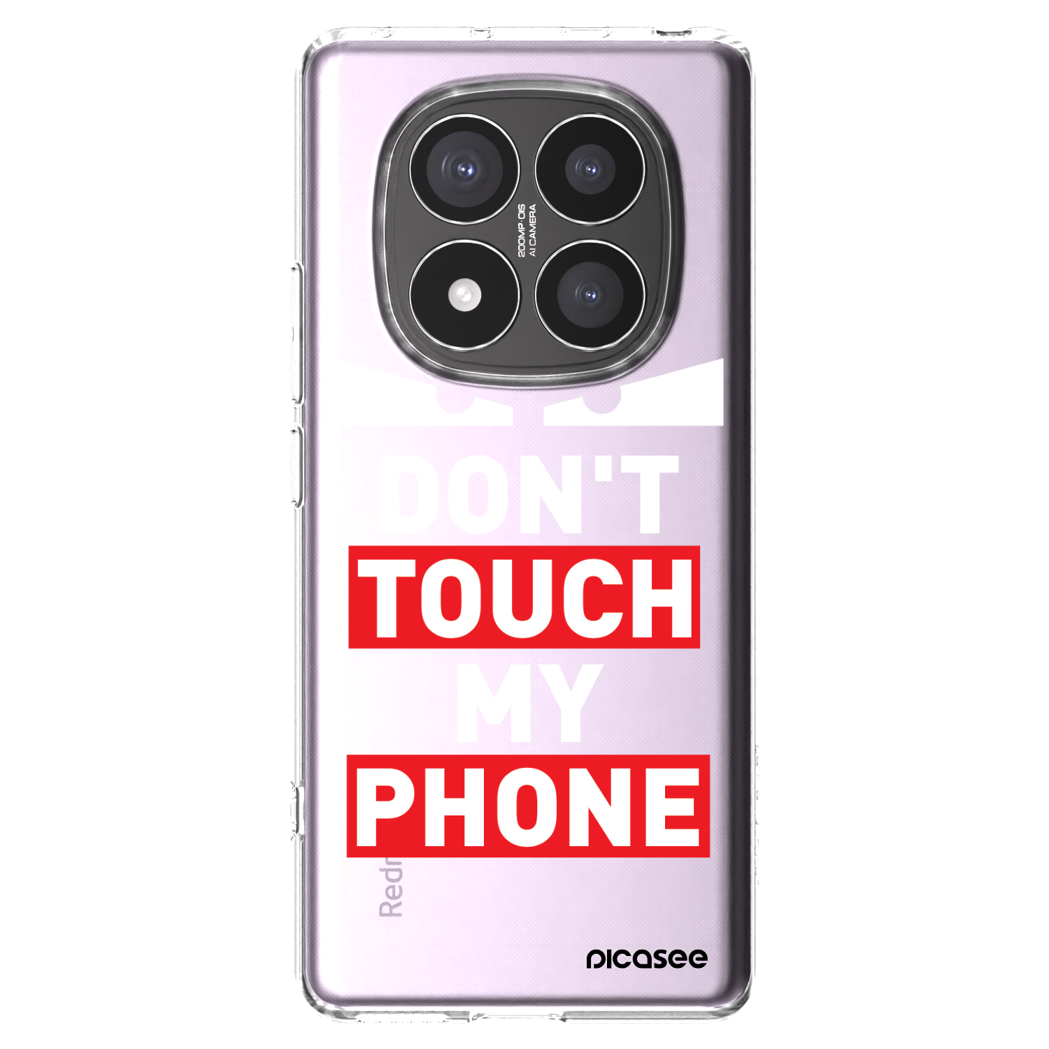 Picasee silikonski prozorni ovitek za Xiaomi Redmi Note 14 Pro+ 5G - Shadow Eye - Transparent