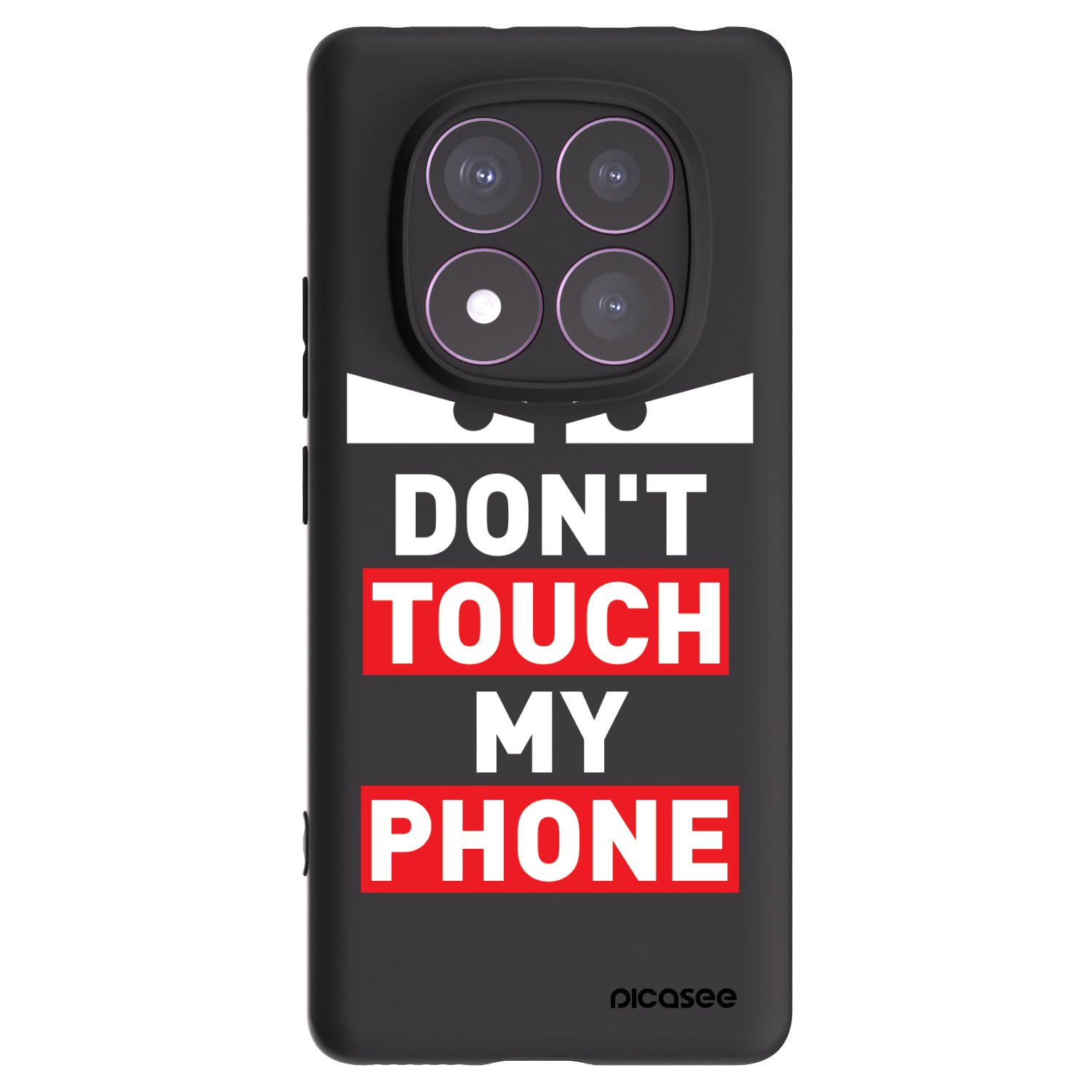 Picasee silikonski črni ovitek za Xiaomi Redmi Note 14 Pro 4G - Shadow Eye - Transparent
