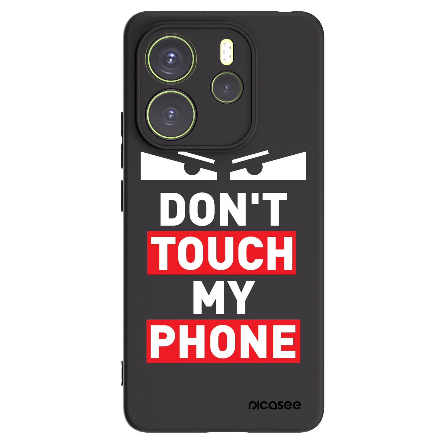 Picasee silikonski črni ovitek za Xiaomi Redmi Note 14 4G - Shadow Eye - Transparent