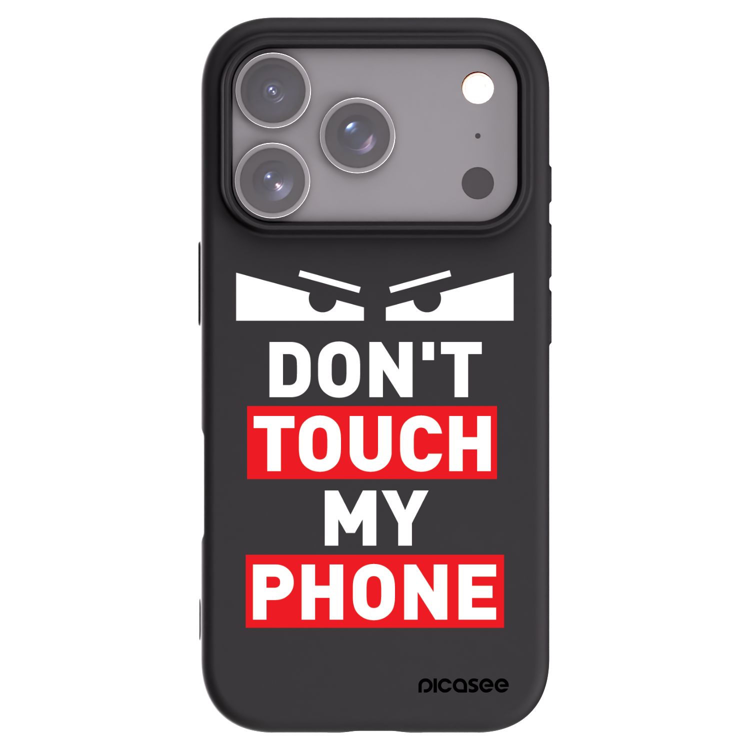 Picasee silikonski črni ovitek za Apple iPhone 17 Pro - Shadow Eye - Transparent