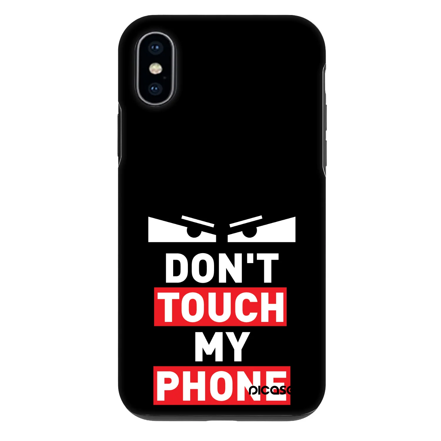 Picasee Fashion Case za Apple iPhone X/XS - Shadow Eye - Transparent