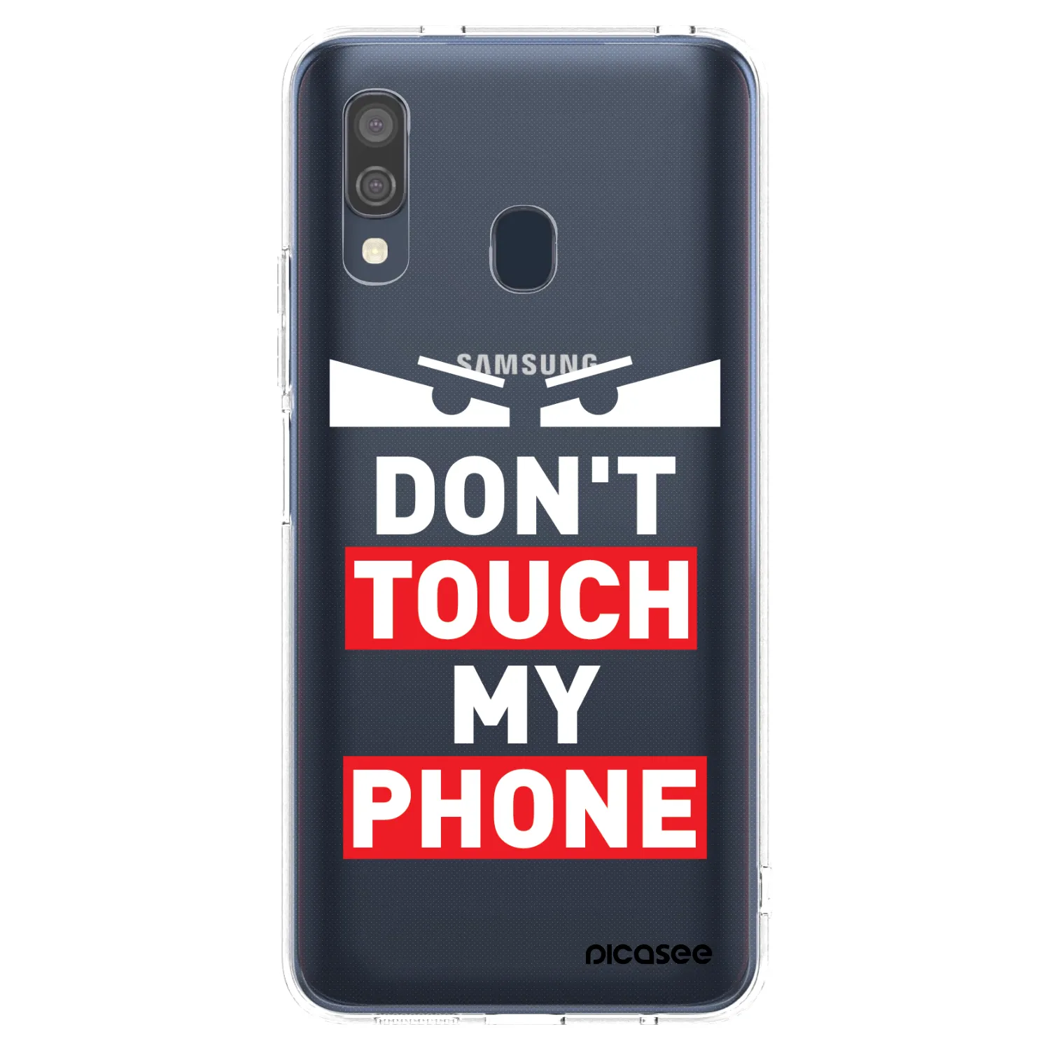 Picasee silikonski prozorni ovitek za Samsung Galaxy A40 A405F - Shadow Eye - Transparent