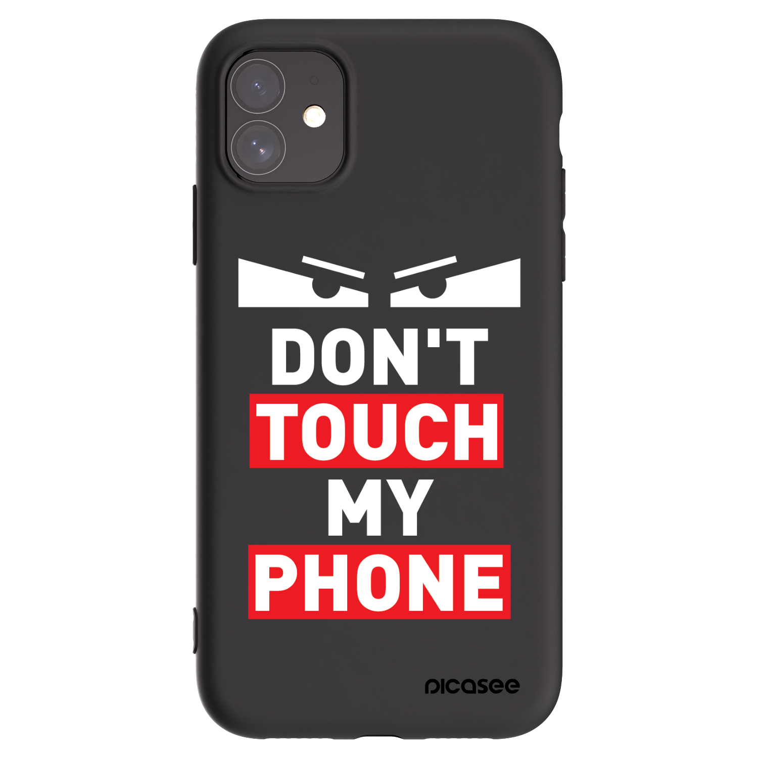 Picasee silikonski črni ovitek za Apple iPhone 11 - Shadow Eye - Transparent