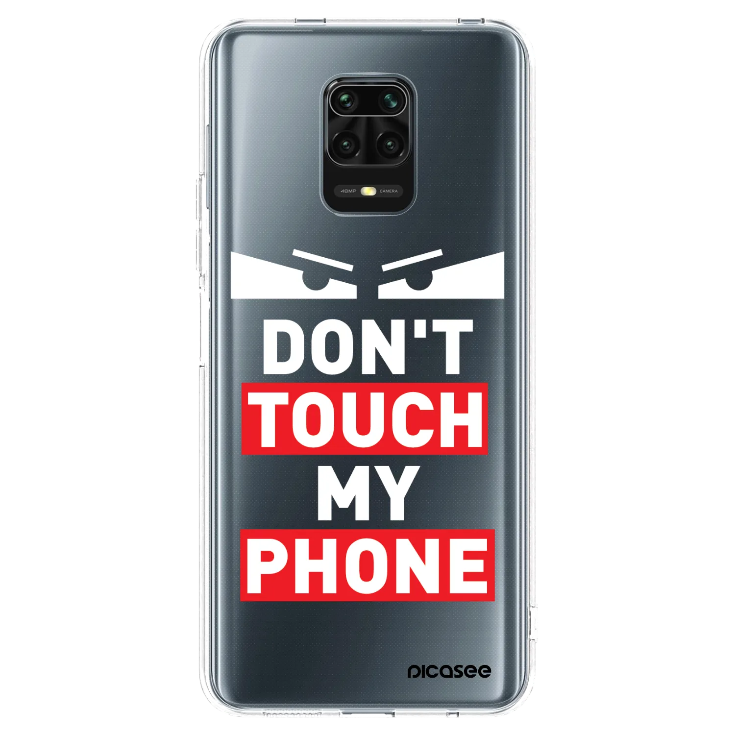 Picasee silikonski prozorni ovitek za Xiaomi Redmi Note 9 Pro - Shadow Eye - Transparent
