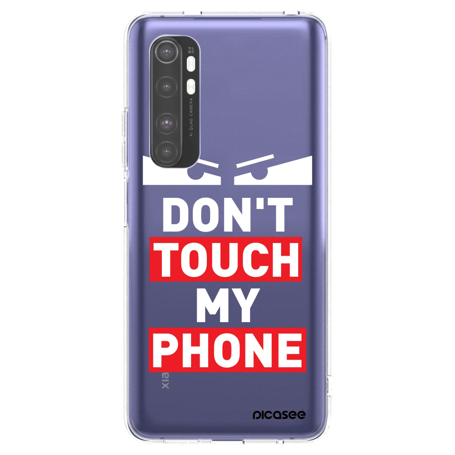 Picasee silikonski prozorni ovitek za Xiaomi Mi Note 10 Lite - Shadow Eye - Transparent