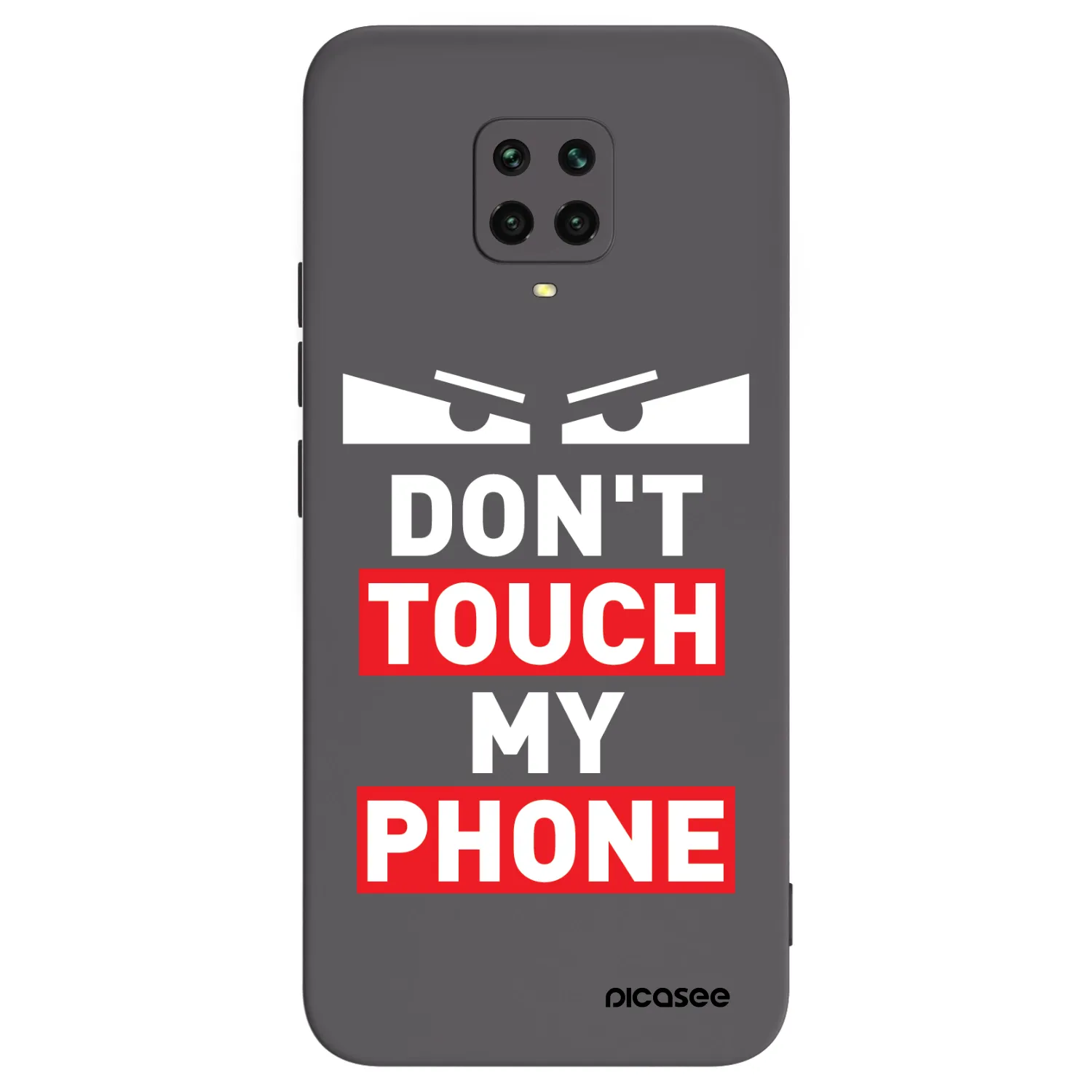 Picasee silikonski črni ovitek za Xiaomi Redmi Note 9S - Shadow Eye - Transparent