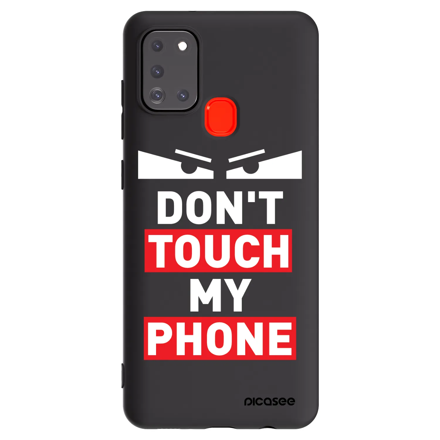 Picasee silikonski črni ovitek za Samsung Galaxy A21s - Shadow Eye - Transparent