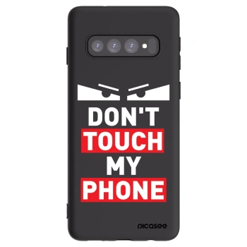 Picasee silikonski črni ovitek za Samsung Galaxy S10 G973 - Shadow Eye - Transparent