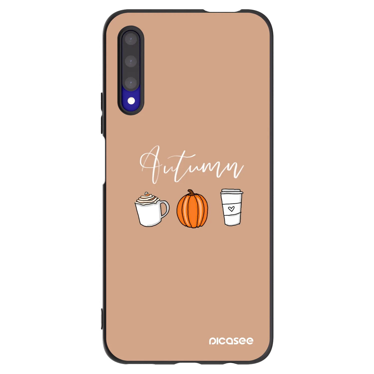 Picasee silikonski črni ovitek za Honor 9X Pro - Autumn