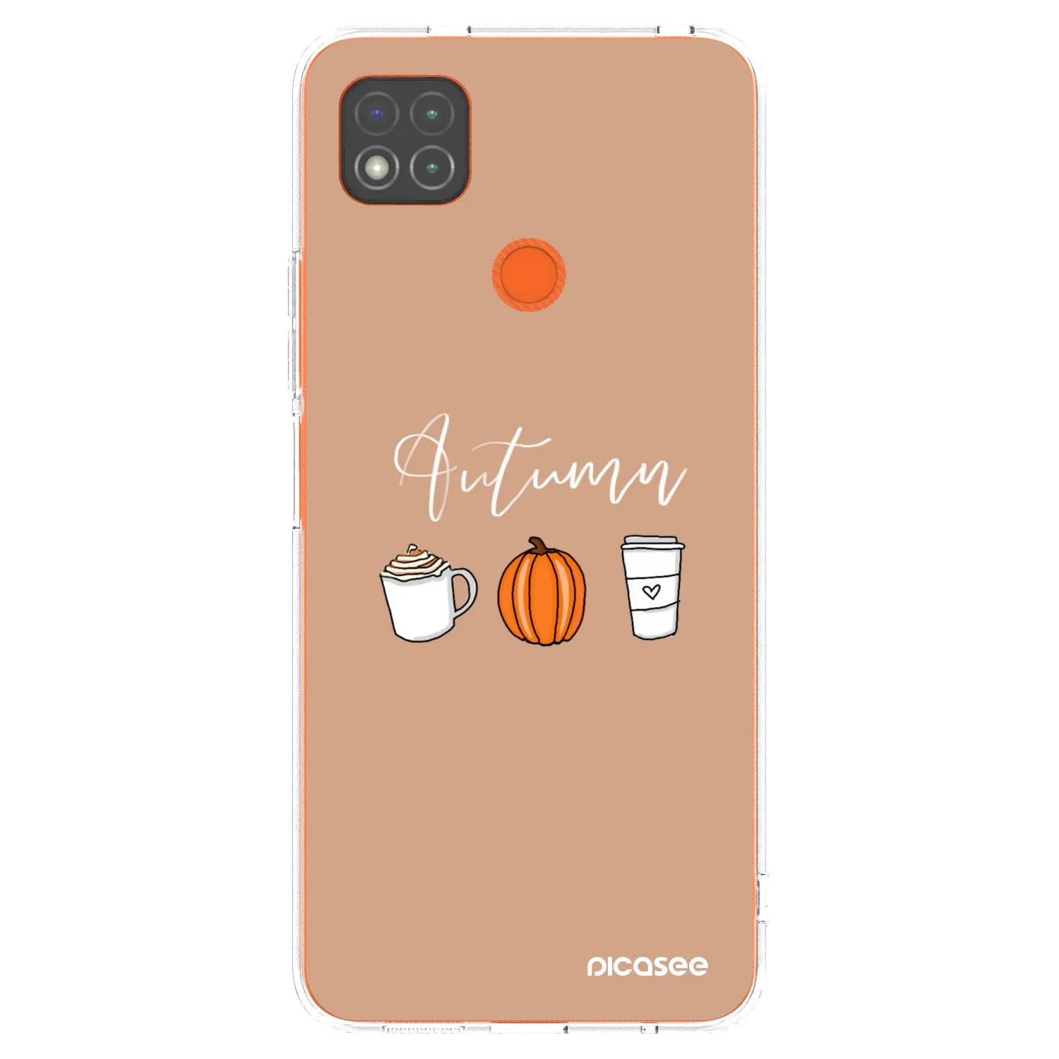 Picasee silikonski prozorni ovitek za Xiaomi Redmi 9C - Autumn