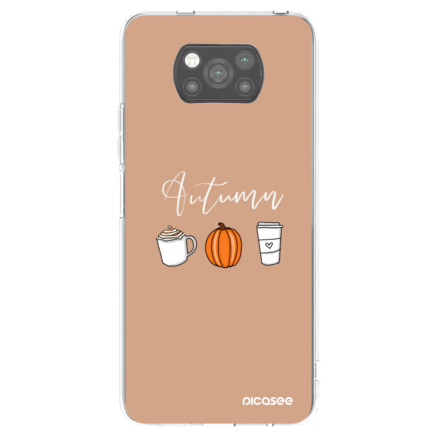 Picasee silikonski črni ovitek za Xiaomi Poco X3 - Autumn