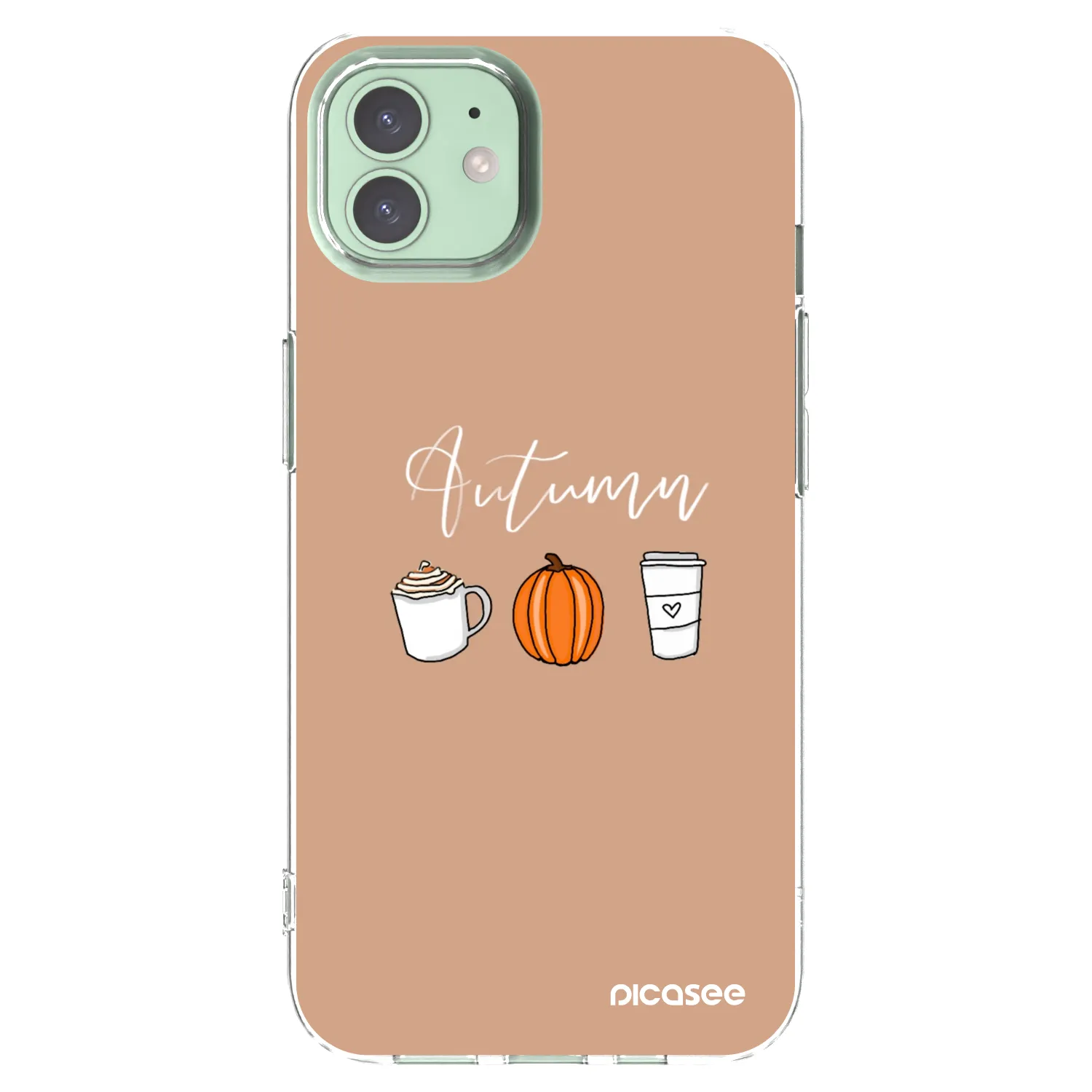 Picasee silikonski prozorni ovitek za Apple iPhone 12 - Autumn