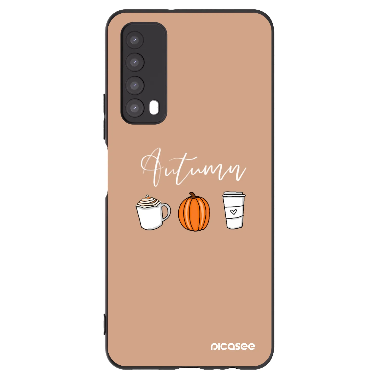 Picasee silikonski črni ovitek za Huawei P Smart 2021 - Autumn