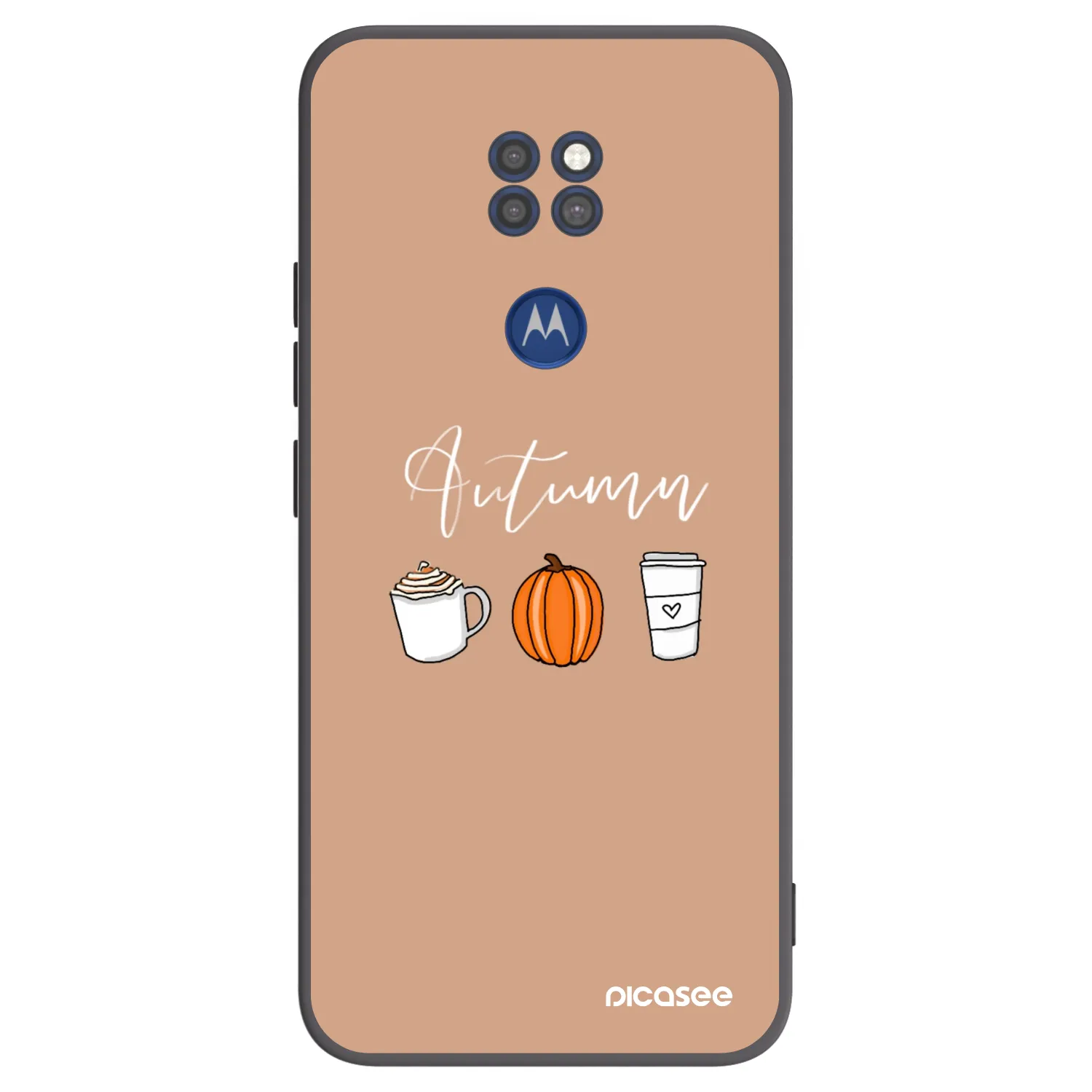 Picasee silikonski črni ovitek za Motorola Moto G9 Play - Autumn