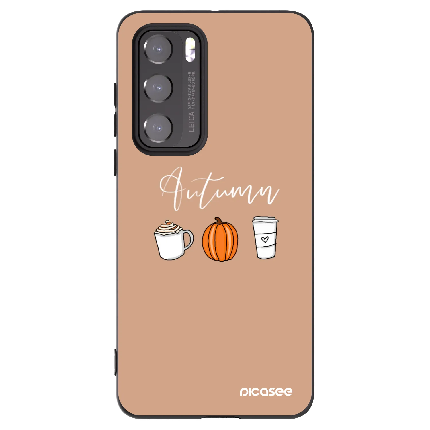 Picasee silikonski črni ovitek za Huawei P40 - Autumn