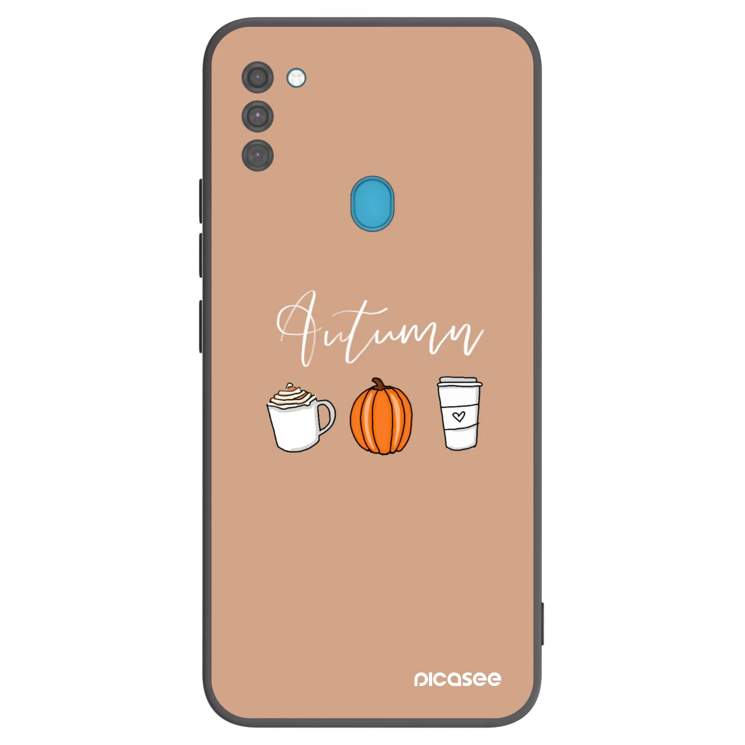 Picasee silikonski črni ovitek za Samsung Galaxy M11 - Autumn