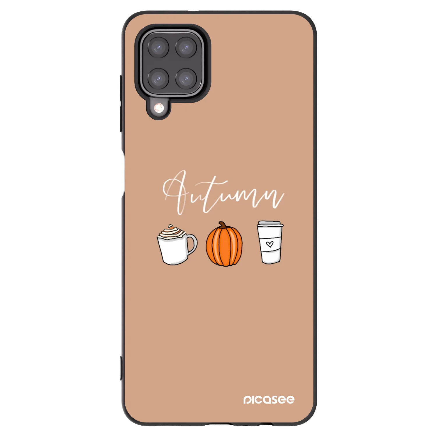 Picasee silikonski črni ovitek za Samsung Galaxy A12 A125F - Autumn