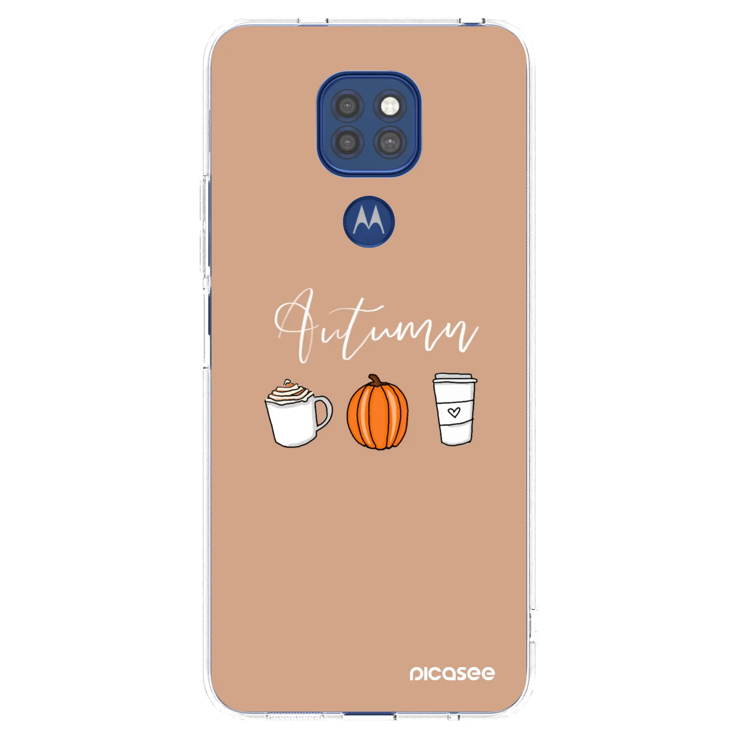 Picasee silikonski prozorni ovitek za Motorola Moto G9 Play - Autumn