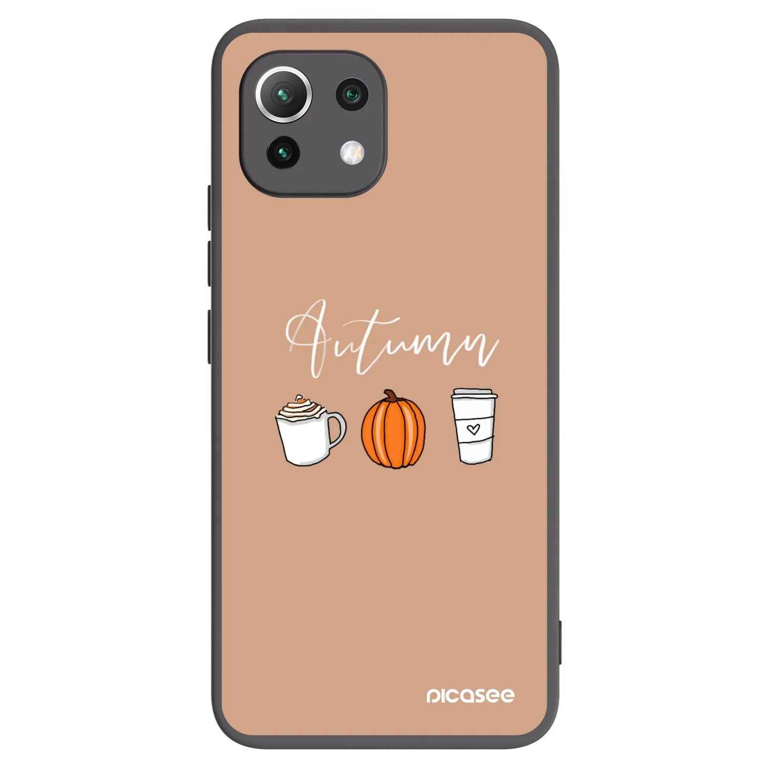 Picasee silikonski črni ovitek za Xiaomi Mi 11 Lite - Autumn