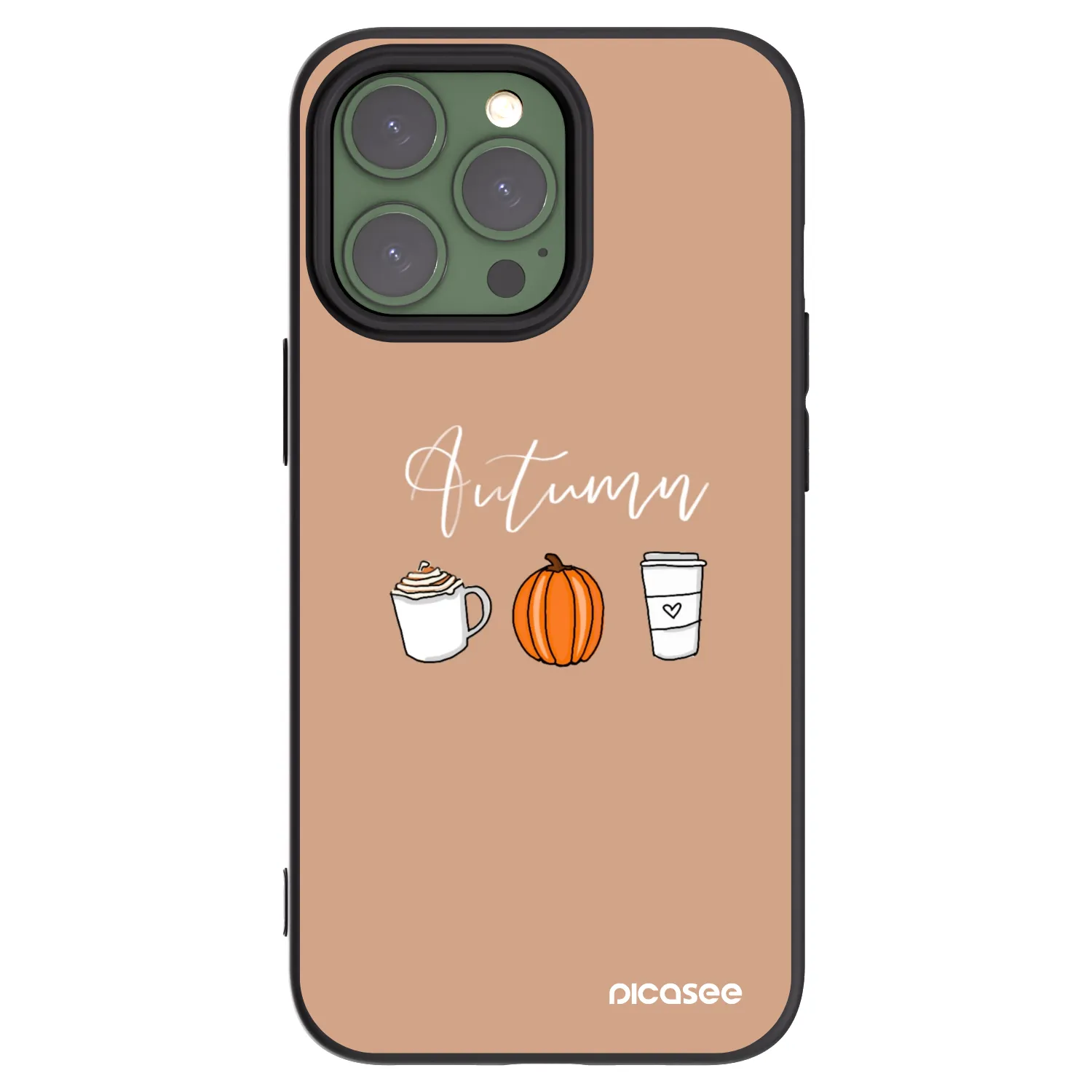 Picasee silikonski črni ovitek za Apple iPhone 13 Pro - Autumn