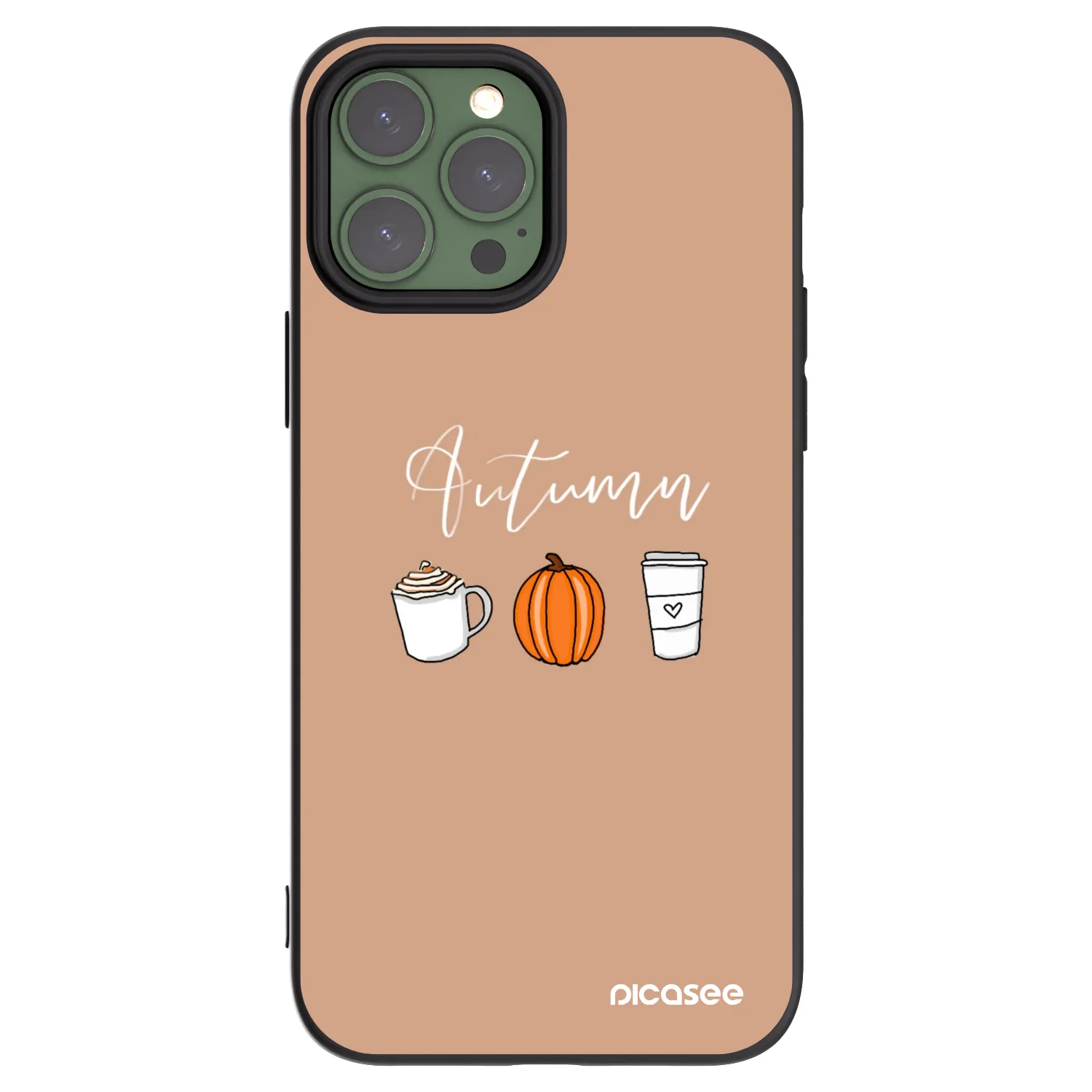 Picasee silikonski črni ovitek za Apple iPhone 13 Pro Max - Autumn