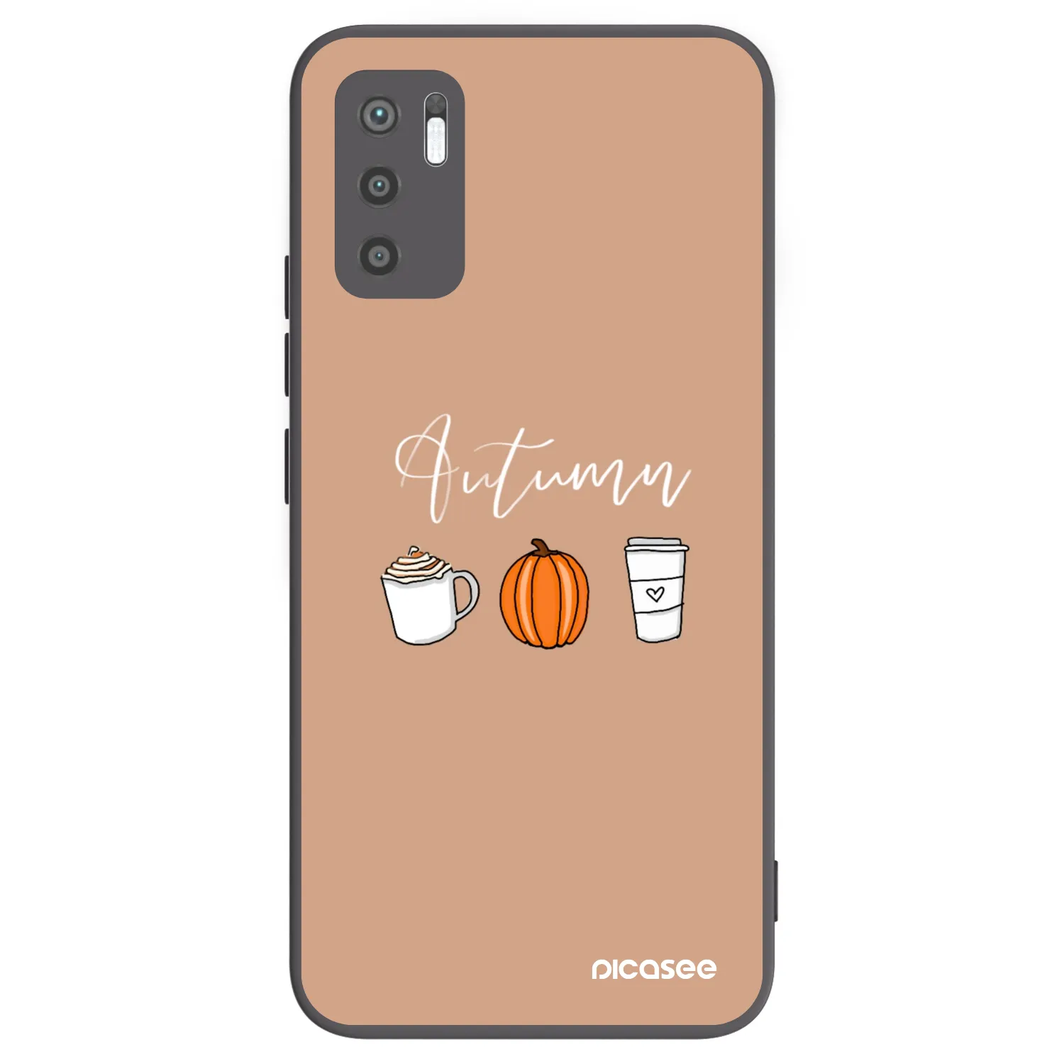 Picasee silikonski črni ovitek za Xiaomi Redmi Note 10 5G - Autumn