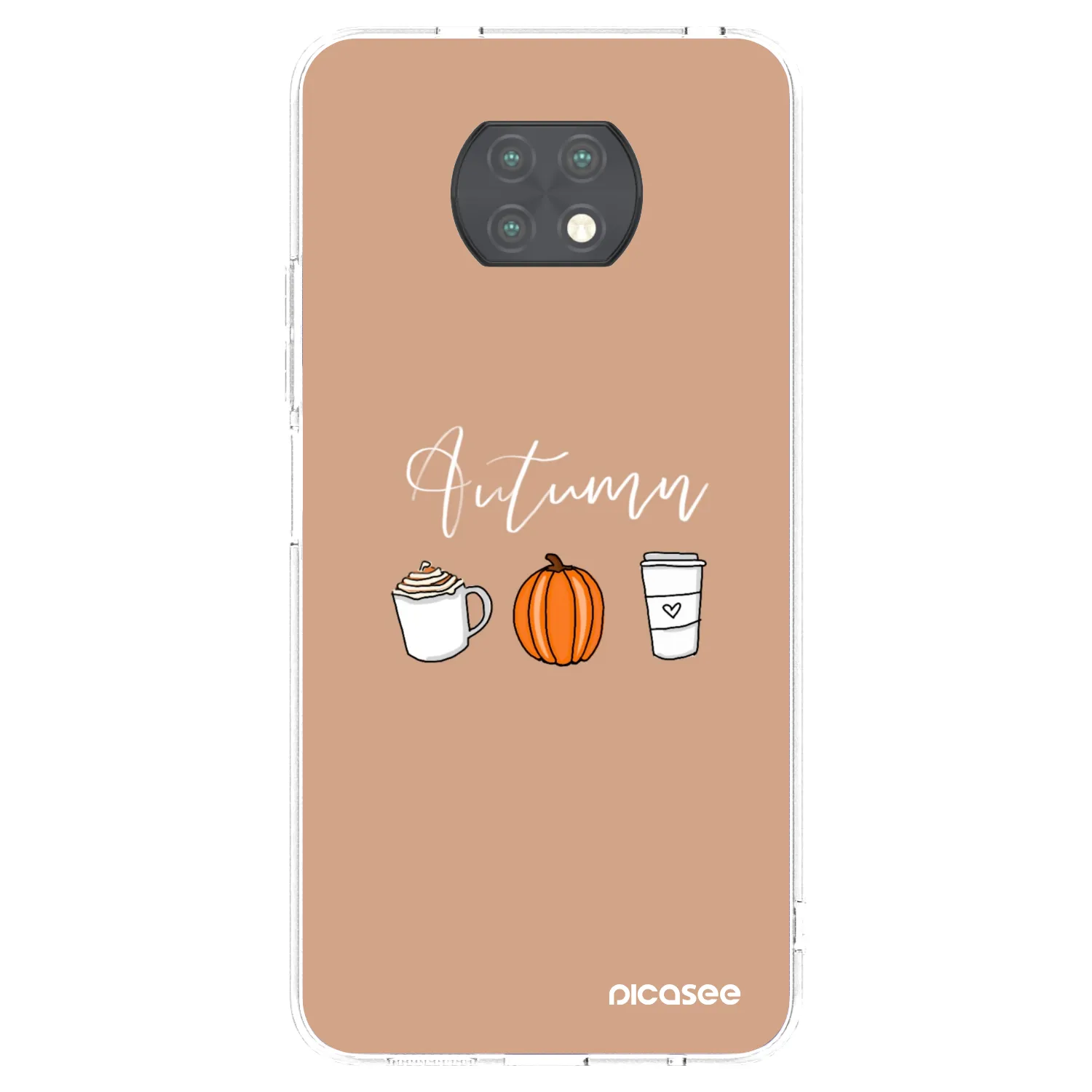Picasee silikonski prozorni ovitek za Xiaomi Redmi Note 9T - Autumn