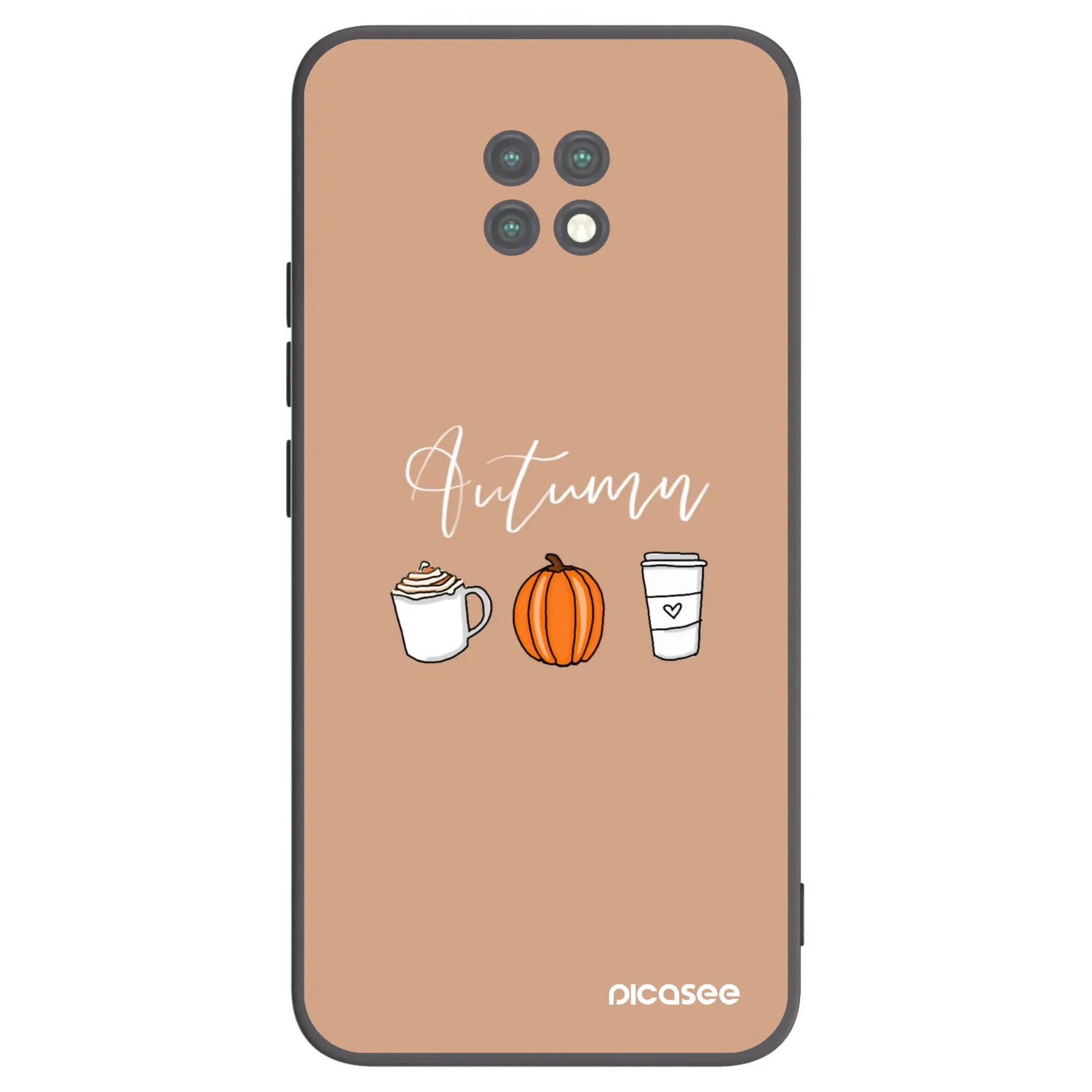 Picasee silikonski črni ovitek za Xiaomi Redmi Note 9T - Autumn