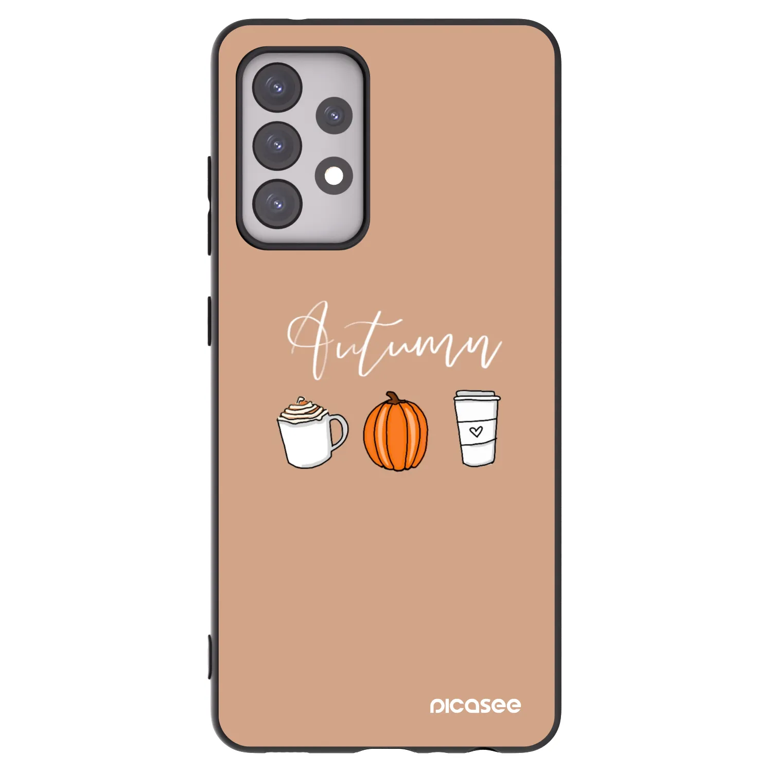Picasee silikonski črni ovitek za Samsung Galaxy A52s 5G A528B - Autumn