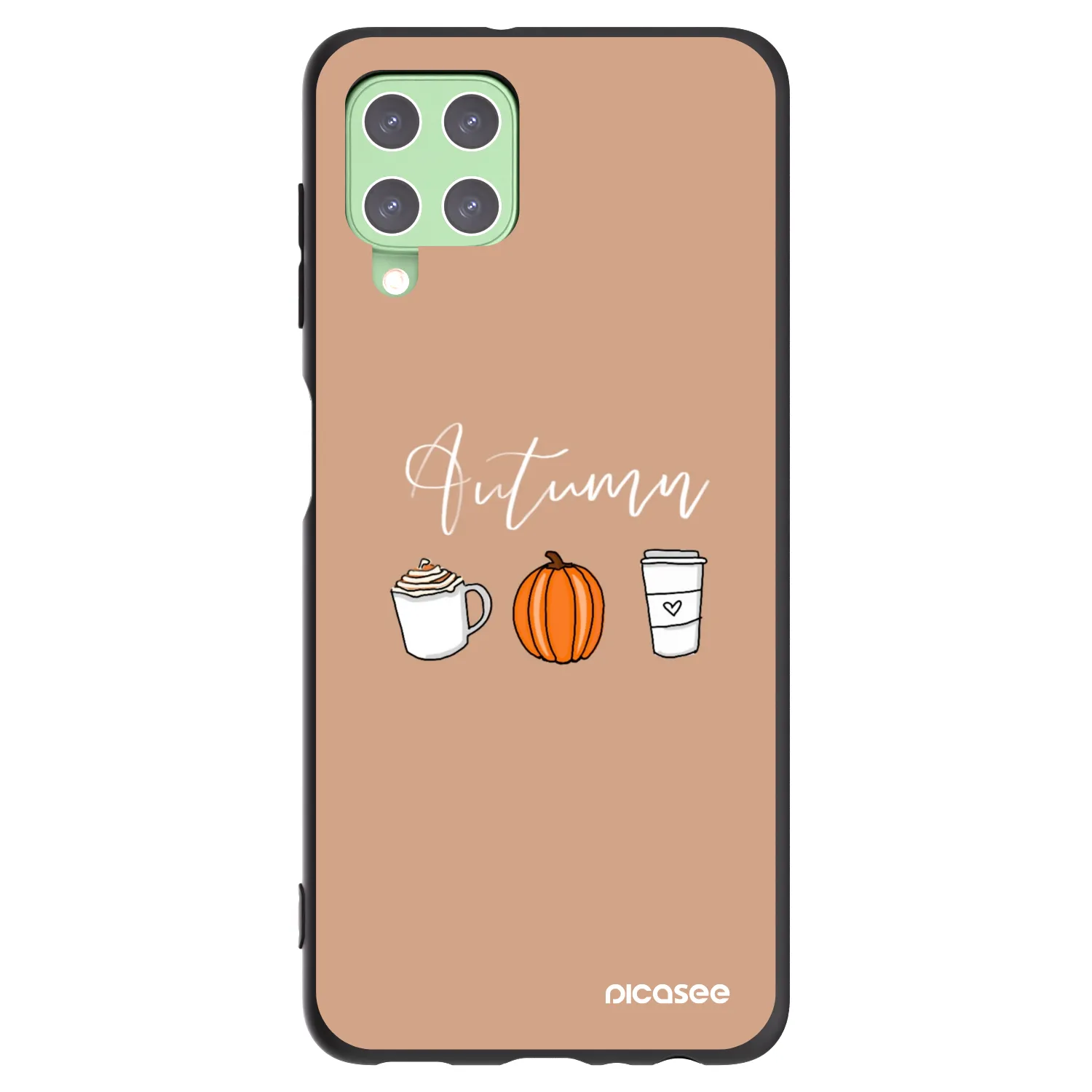 Picasee silikonski črni ovitek za Samsung Galaxy A22 A225F 4G - Autumn