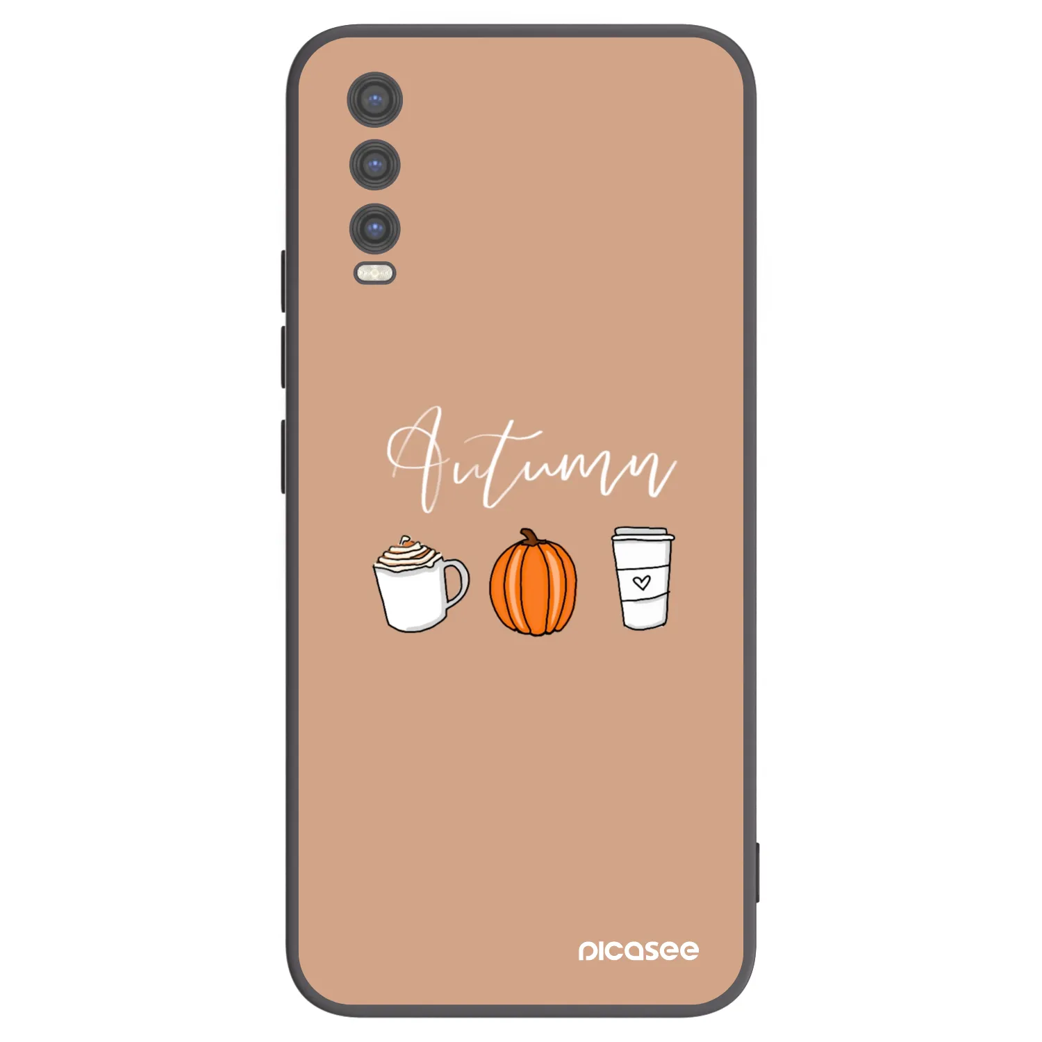Picasee silikonski črni ovitek za Vivo Y20s - Autumn