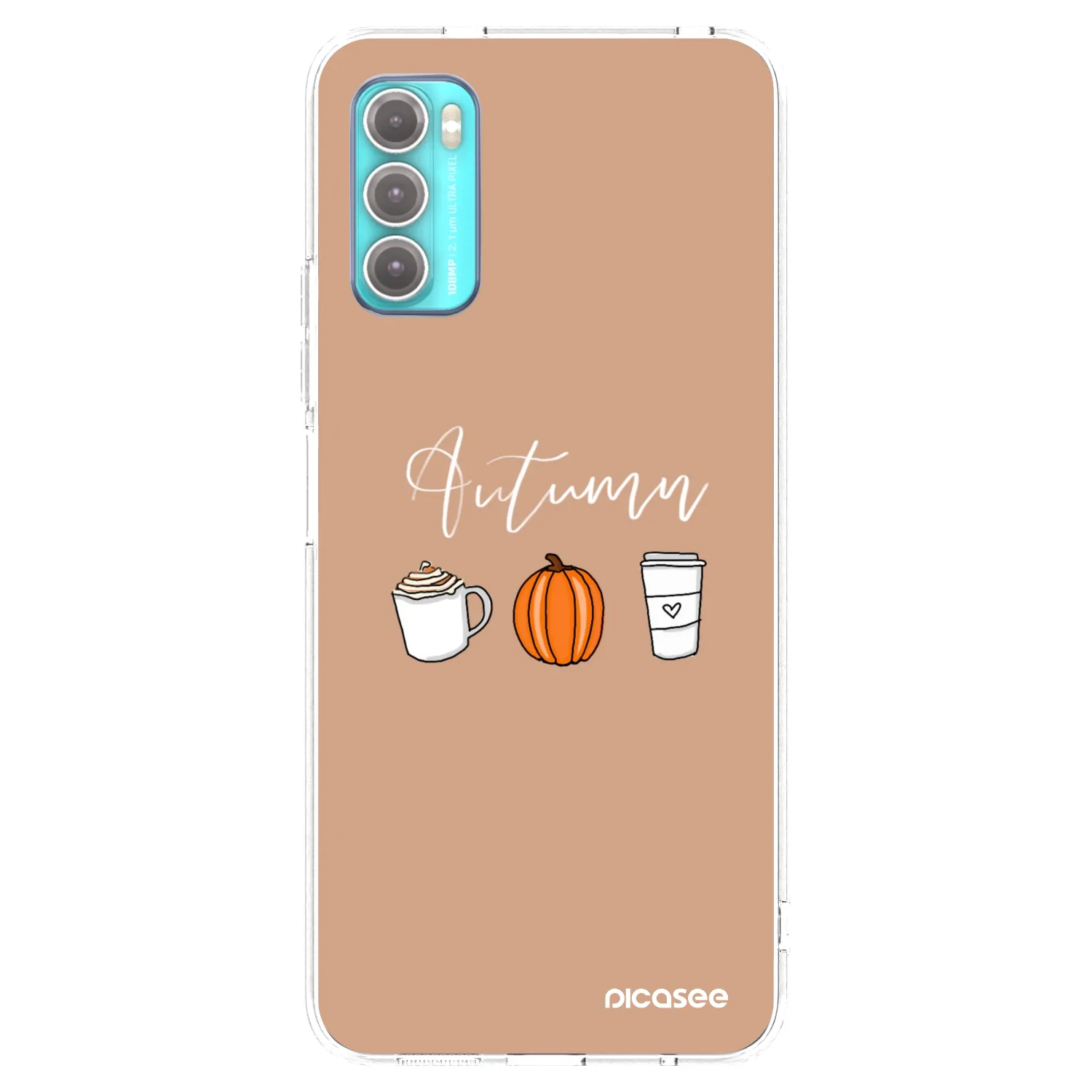 Picasee silikonski prozorni ovitek za Motorola Moto G60 - Autumn