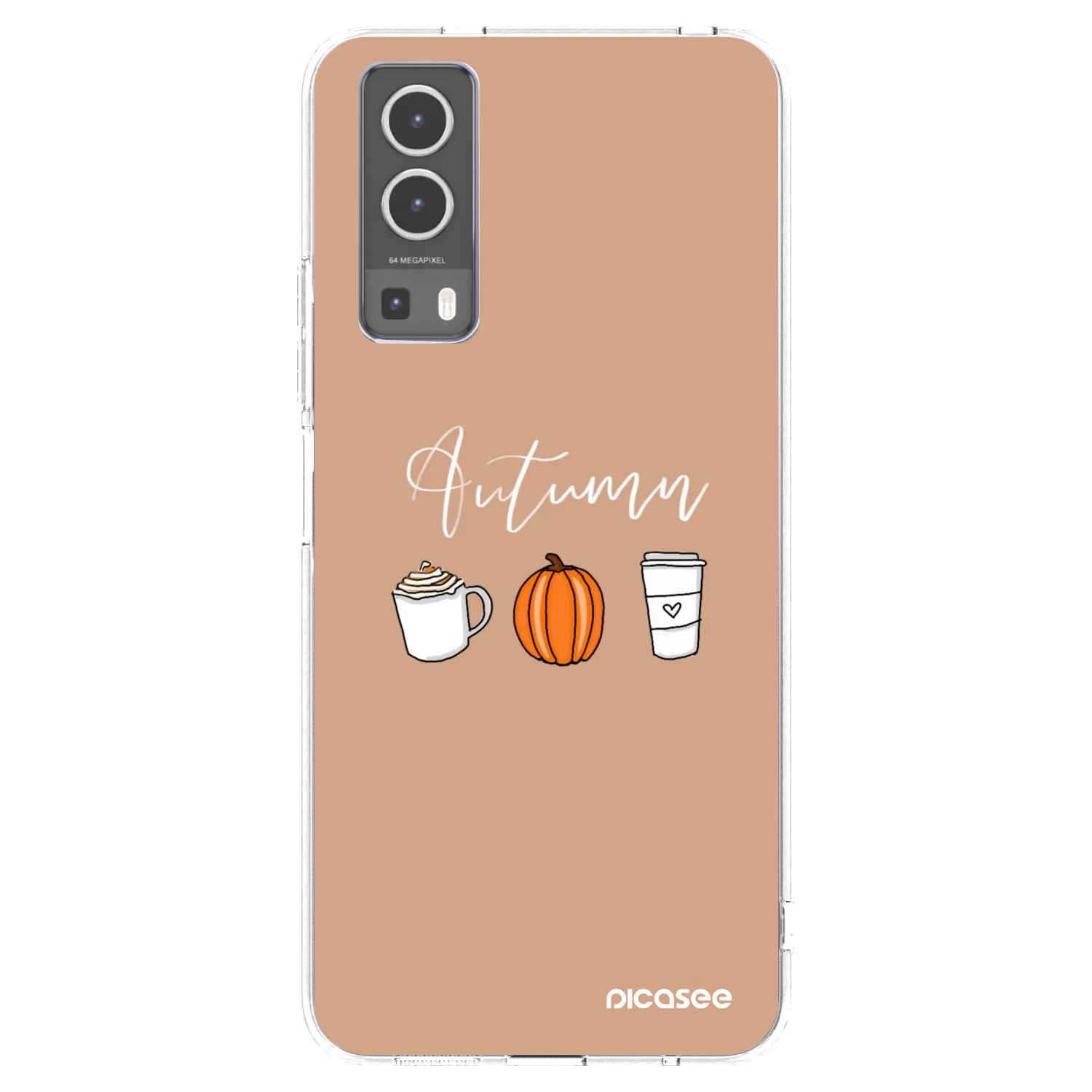 Picasee silikonski prozorni ovitek za Vivo Y72 5G - Autumn