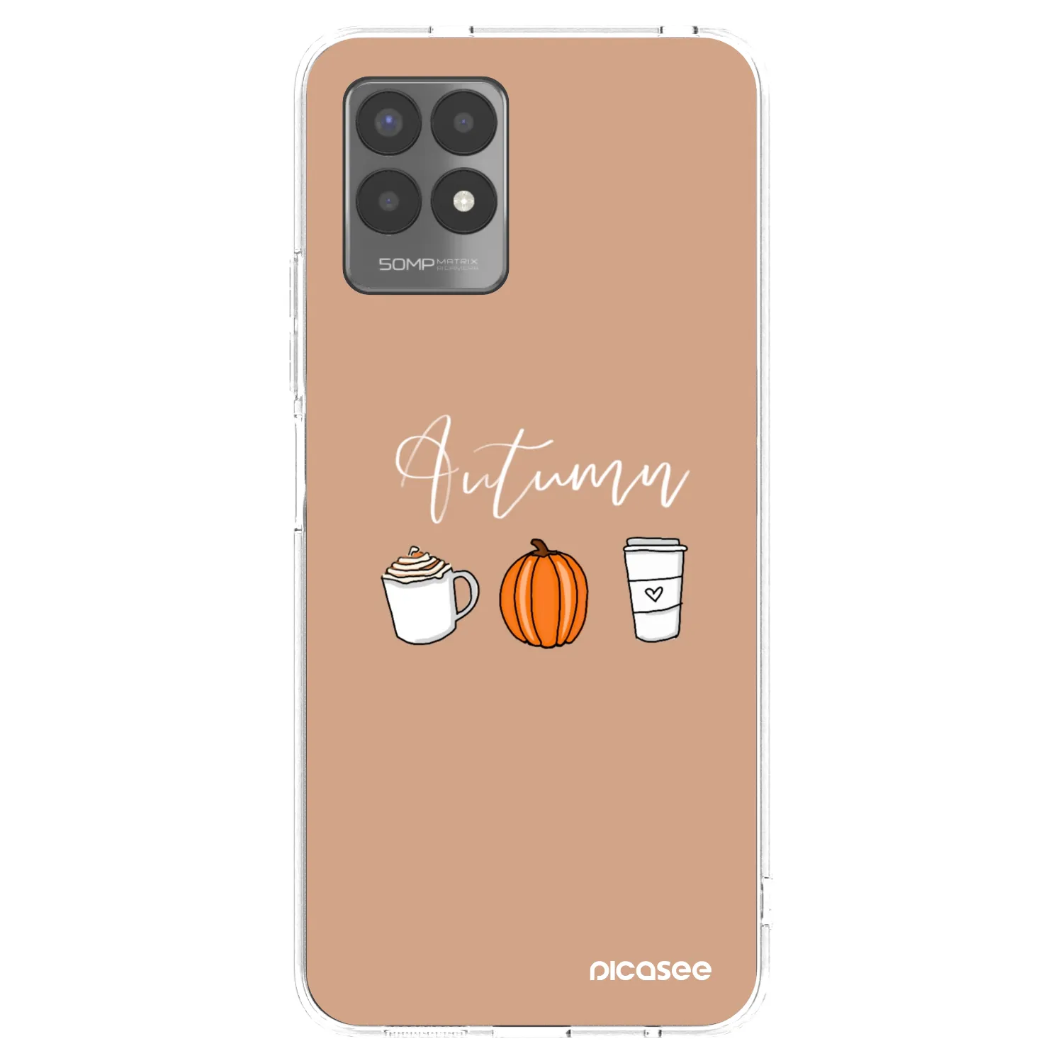 Picasee silikonski prozorni ovitek za Realme 8i - Autumn
