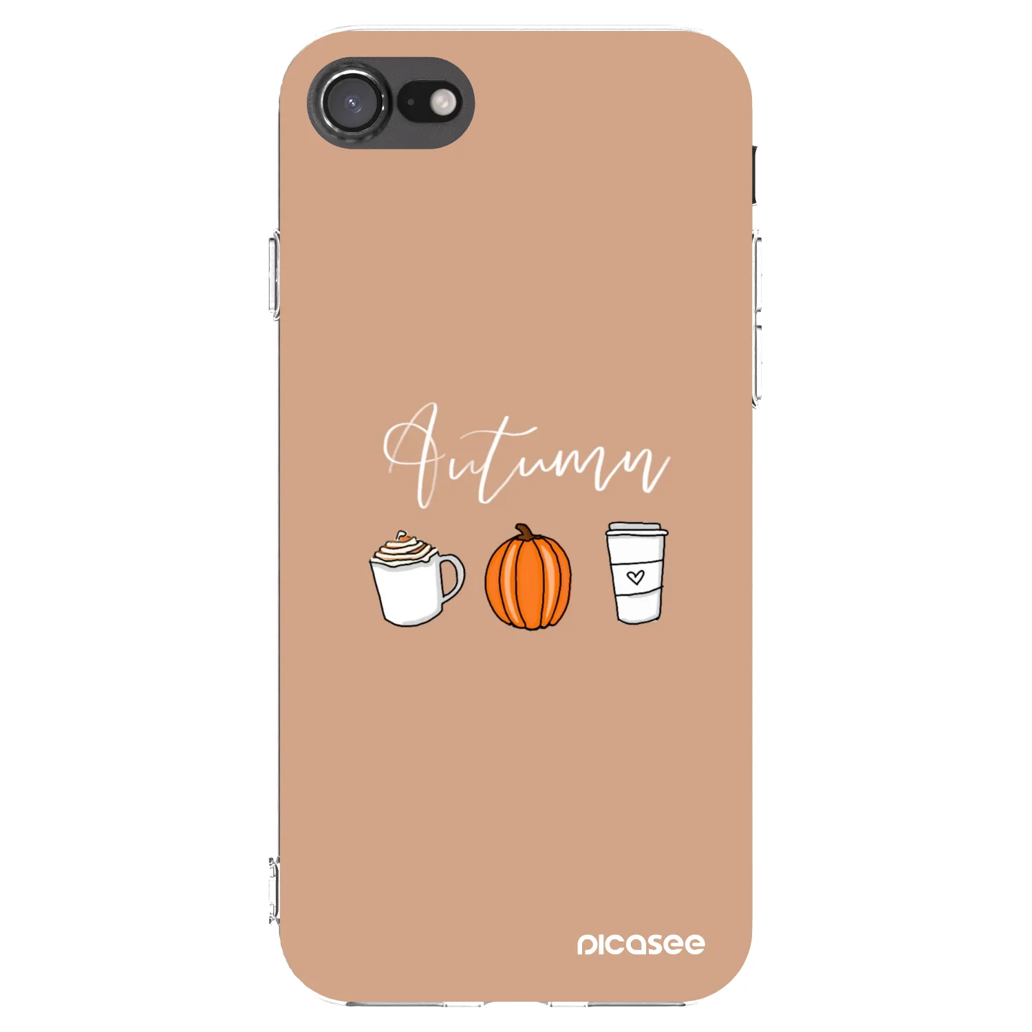 Picasee silikonski prozorni ovitek za Apple iPhone SE 2022 - Autumn
