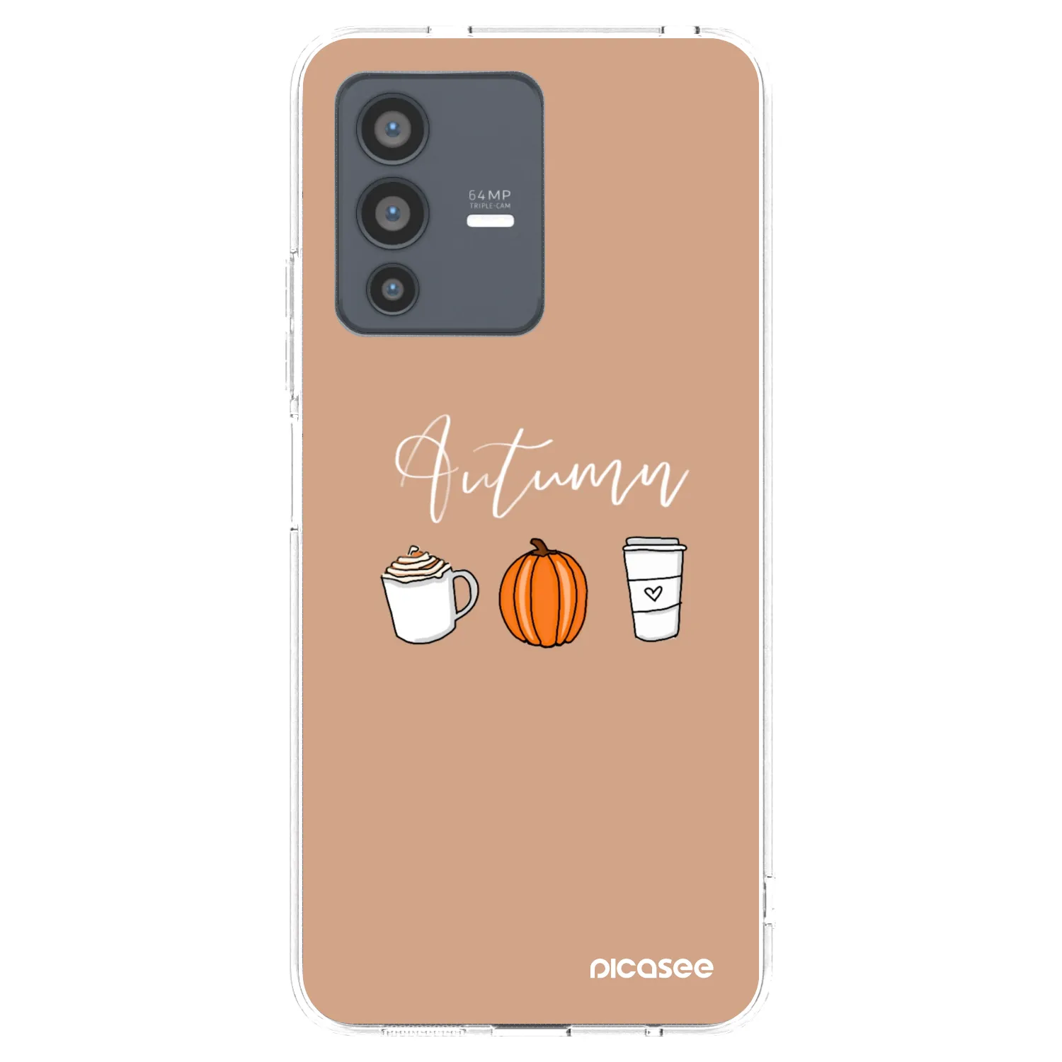 Picasee silikonski prozorni ovitek za Vivo V23 5G - Autumn