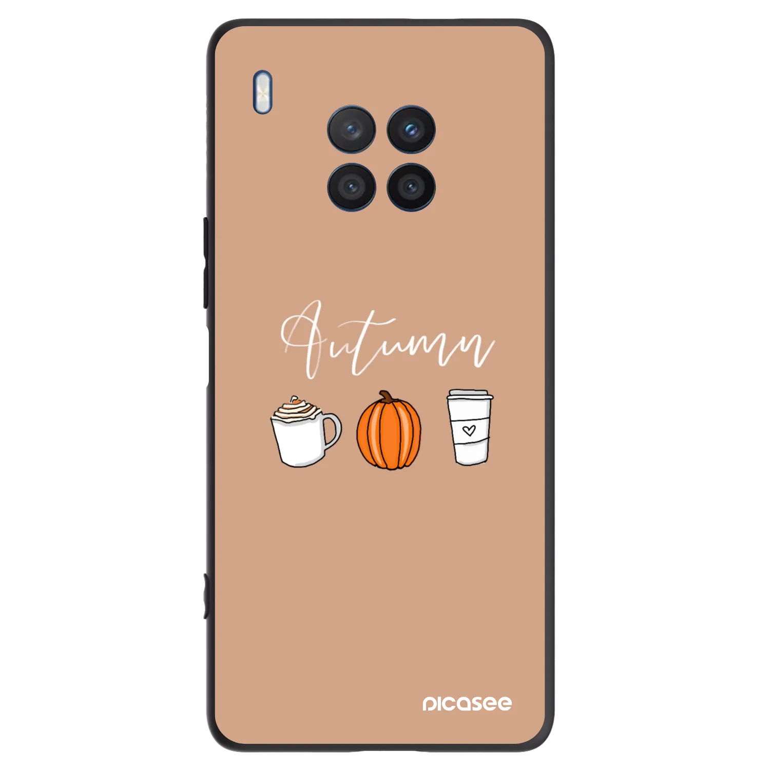 Picasee silikonski črni ovitek za Honor 50 Lite - Autumn