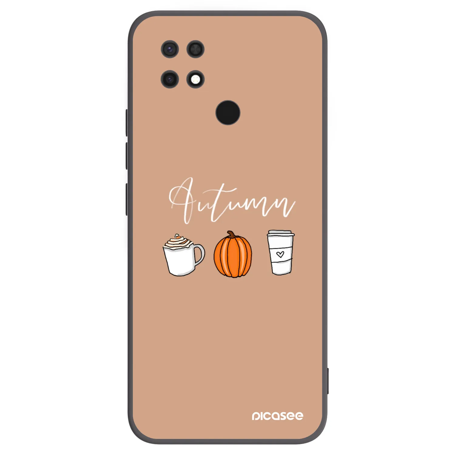Picasee silikonski črni ovitek za Xiaomi Redmi 10C - Autumn