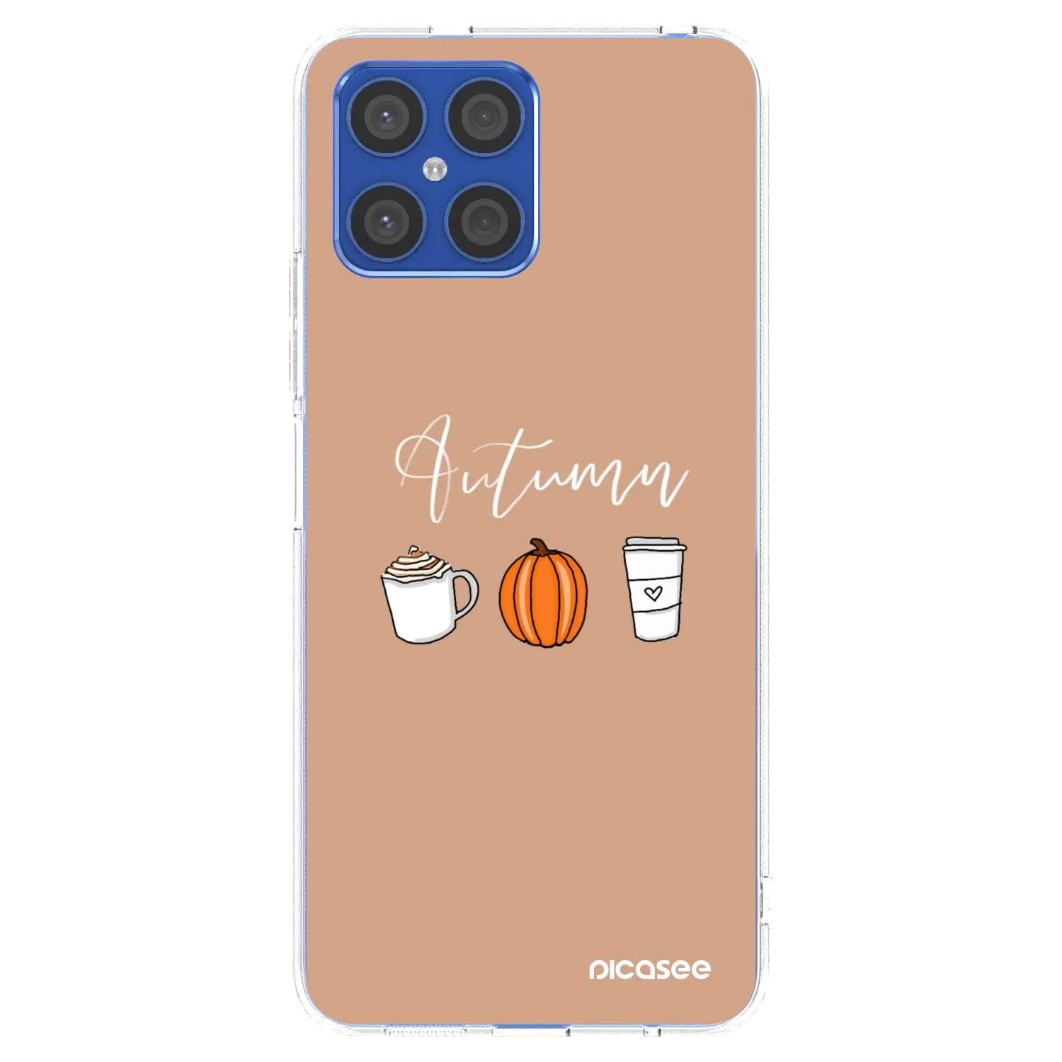 Picasee silikonski prozorni ovitek za Honor X8 4G - Autumn