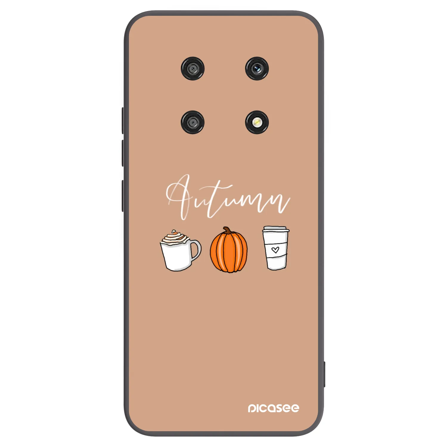 Picasee silikonski črni ovitek za Honor Magic4 Lite 5G - Autumn