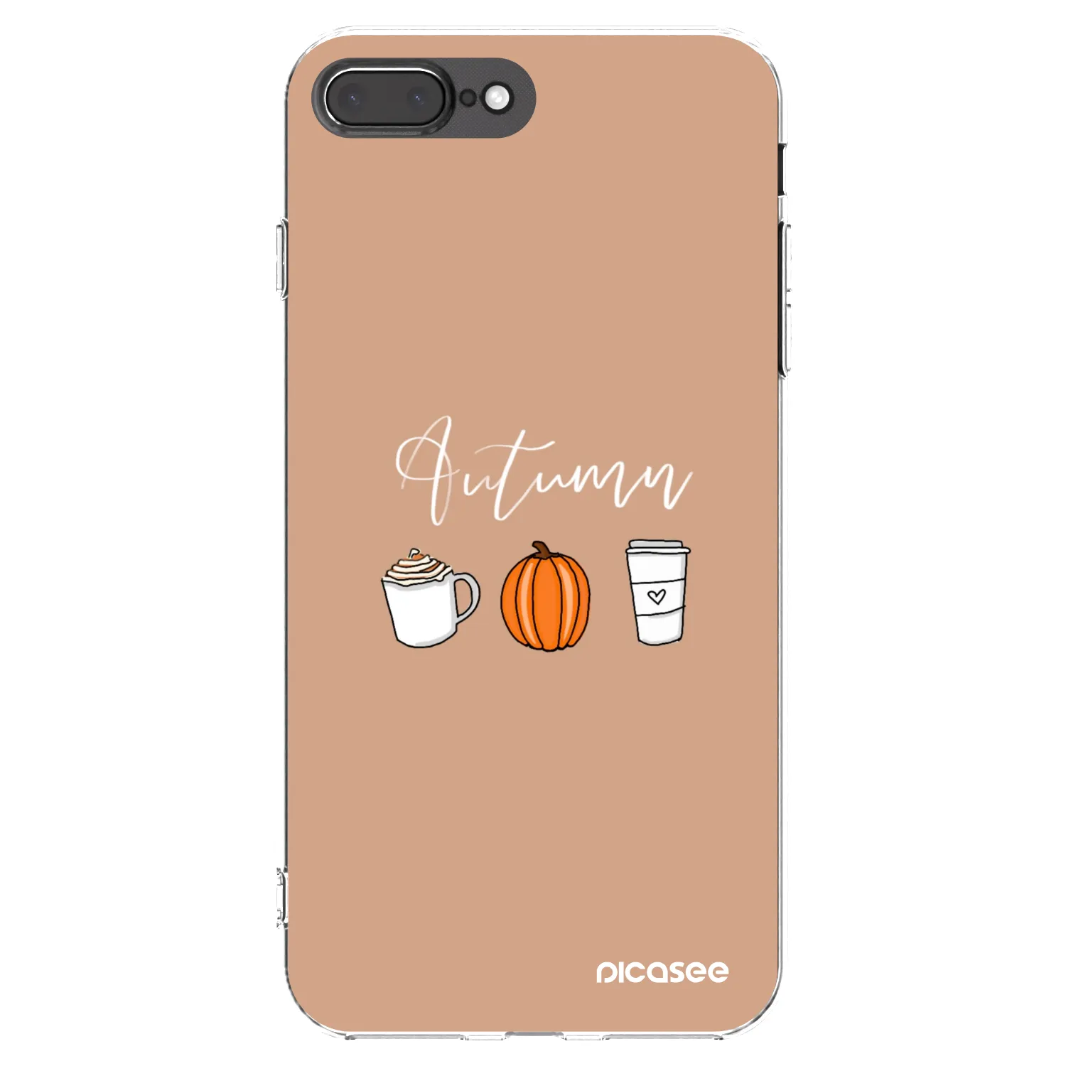 Picasee silikonski prozorni ovitek za Apple iPhone 8 Plus - Autumn