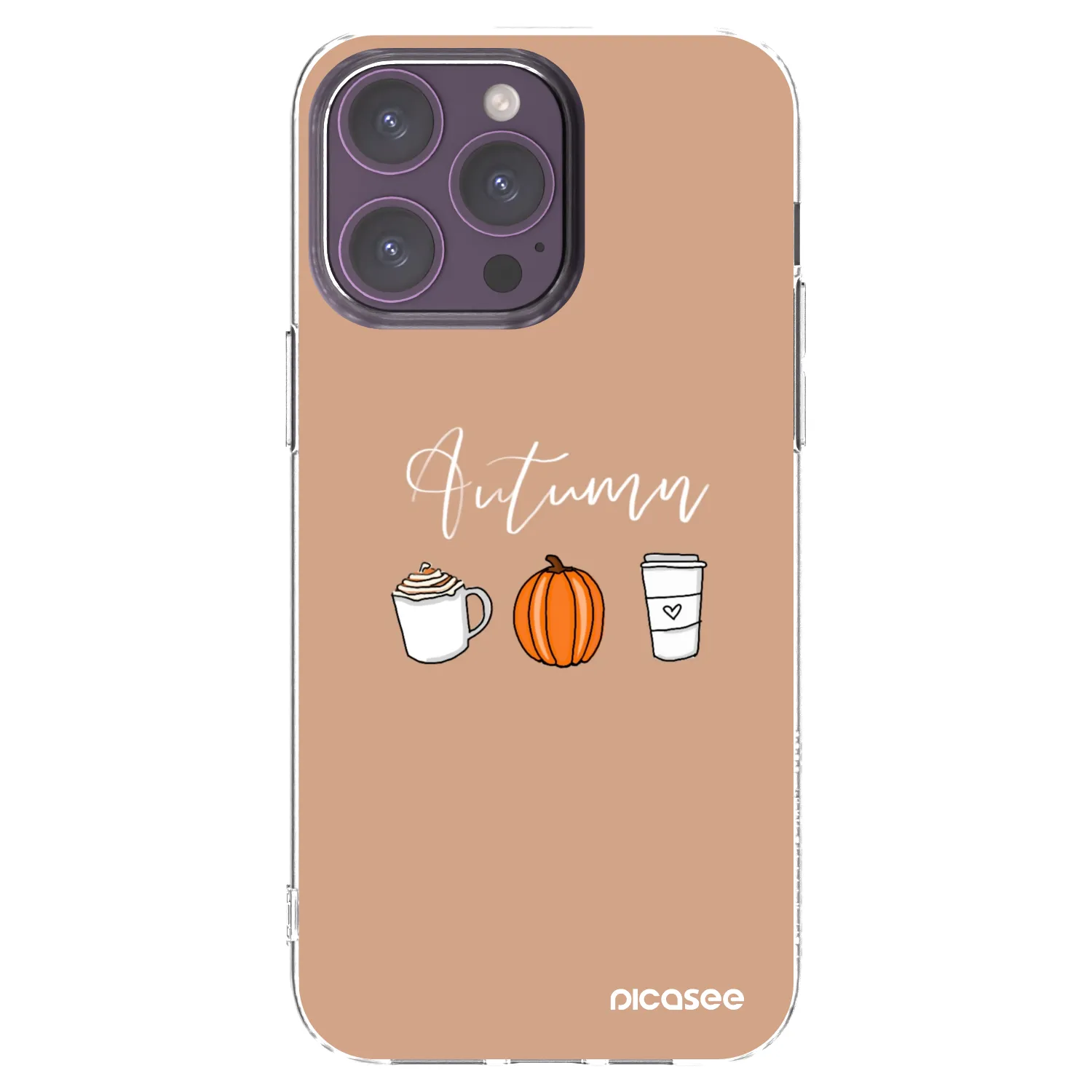 Picasee silikonski prozorni ovitek za Apple iPhone 14 Pro Max - Autumn