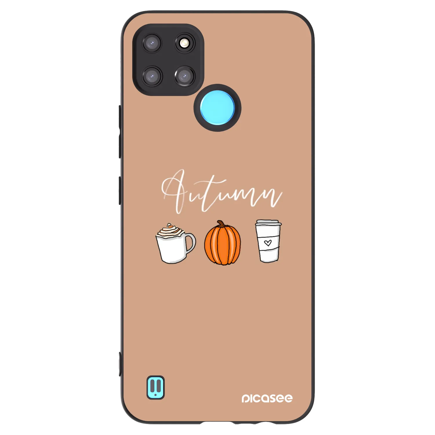 Picasee silikonski črni ovitek za Realme C21Y - Autumn