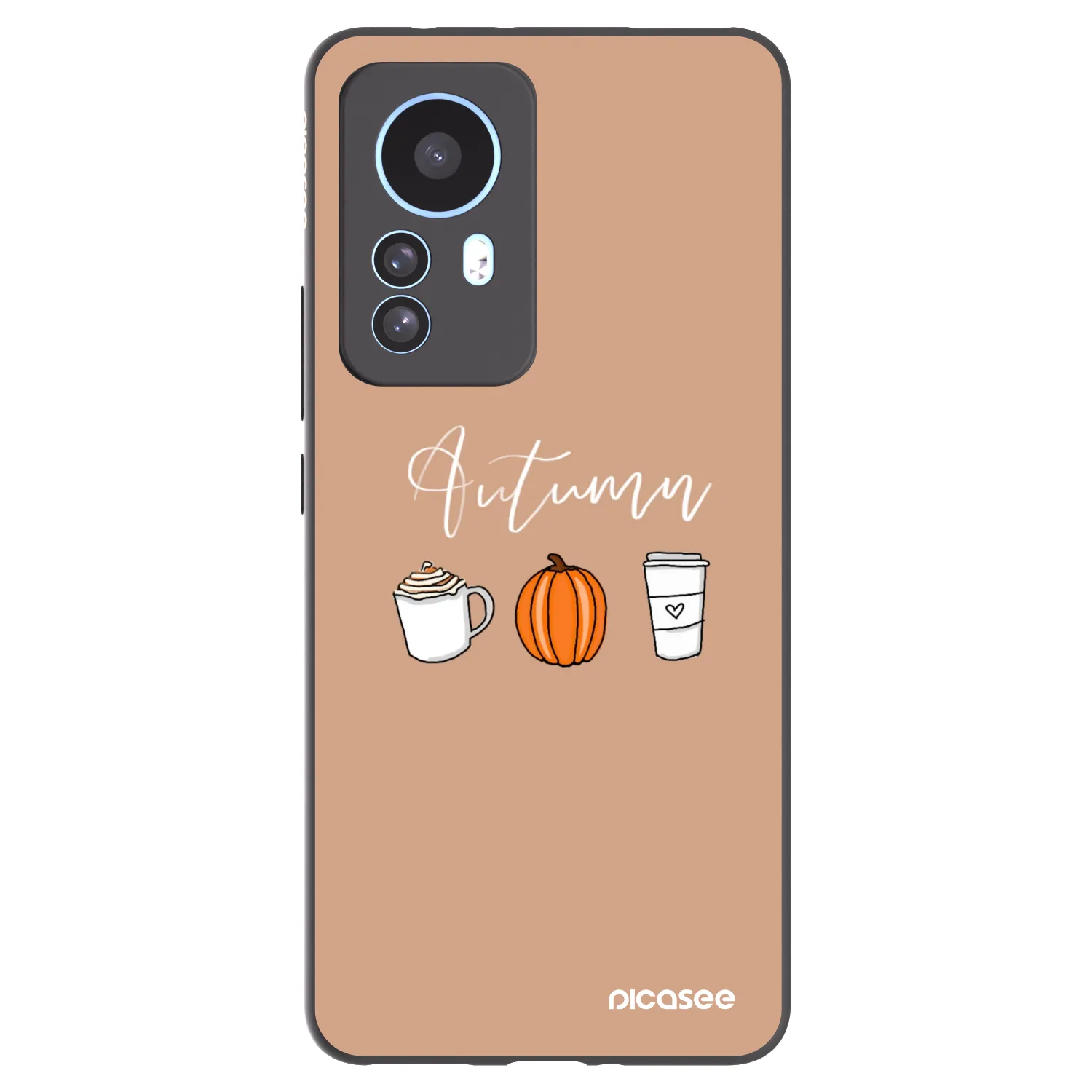 Picasee silikonski črni ovitek za Xiaomi 12T - Autumn