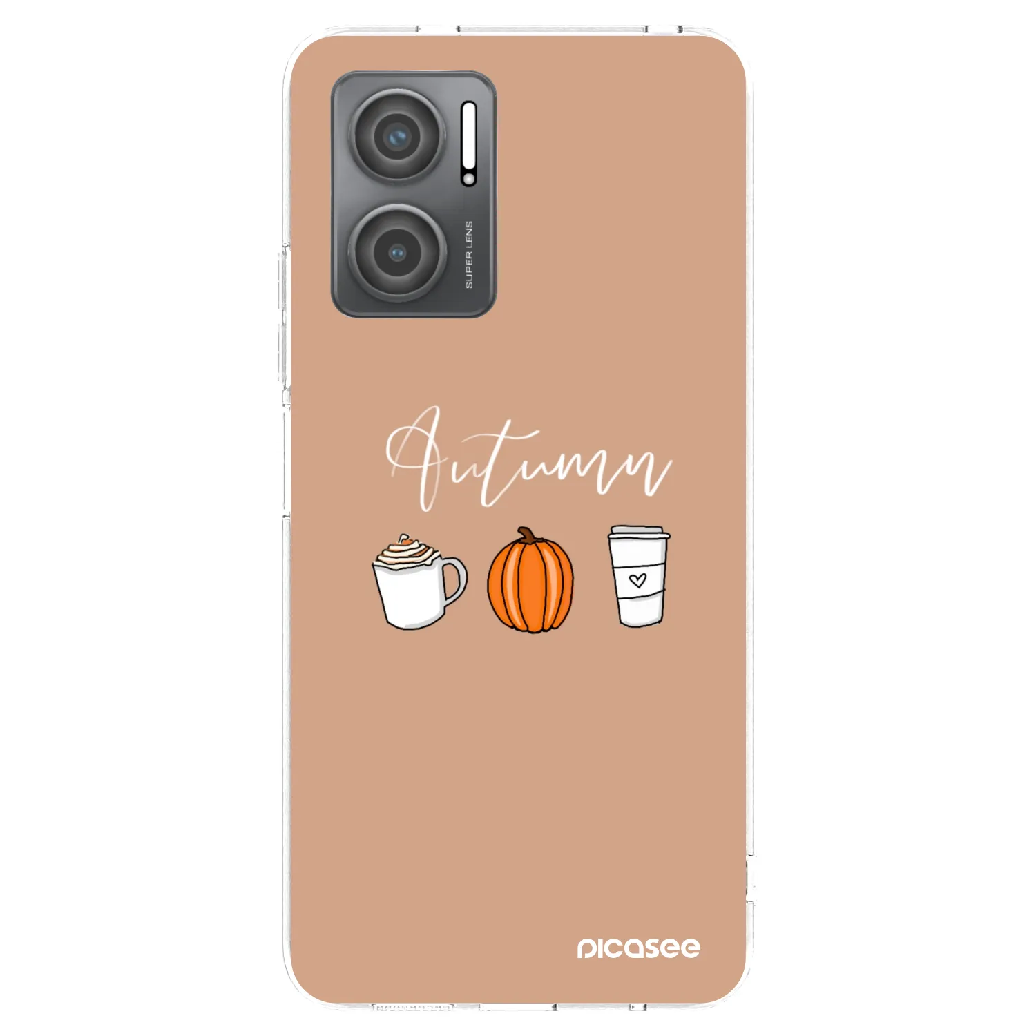 Picasee silikonski prozorni ovitek za Xiaomi Redmi 10 5G - Autumn