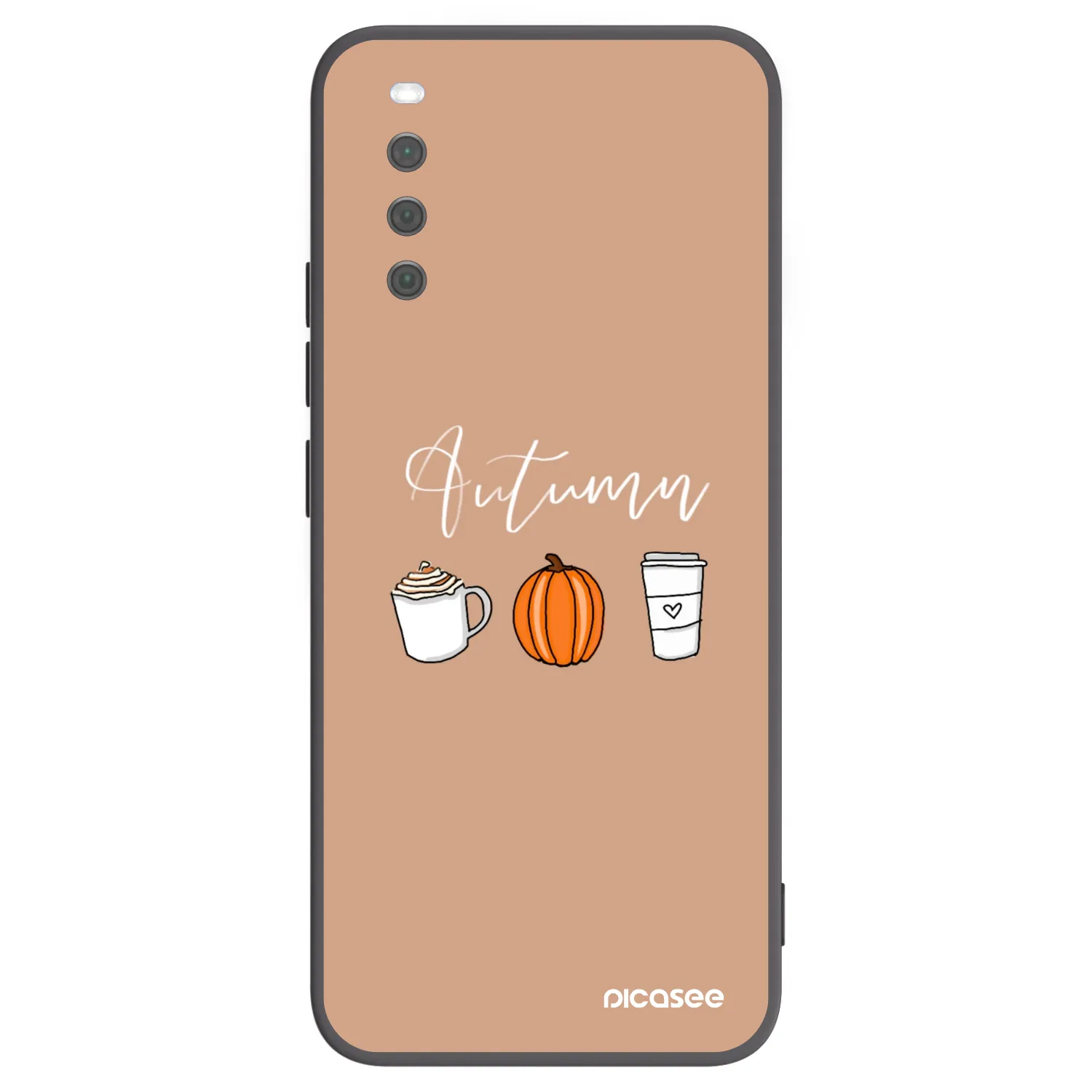 Picasee silikonski črni ovitek za Sony Xperia 10 III - Autumn