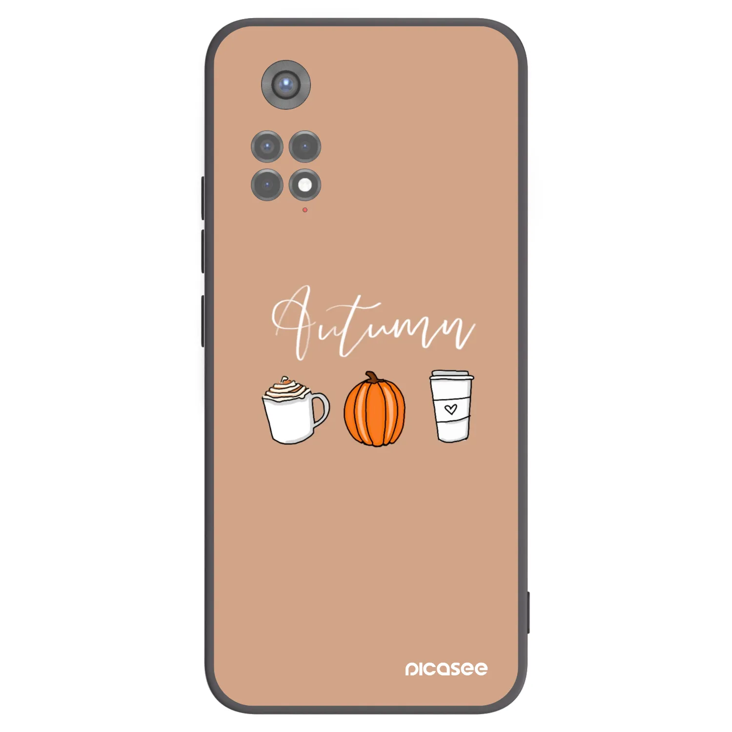 Picasee silikonski črni ovitek za Xiaomi Redmi Note 11S 5G - Autumn