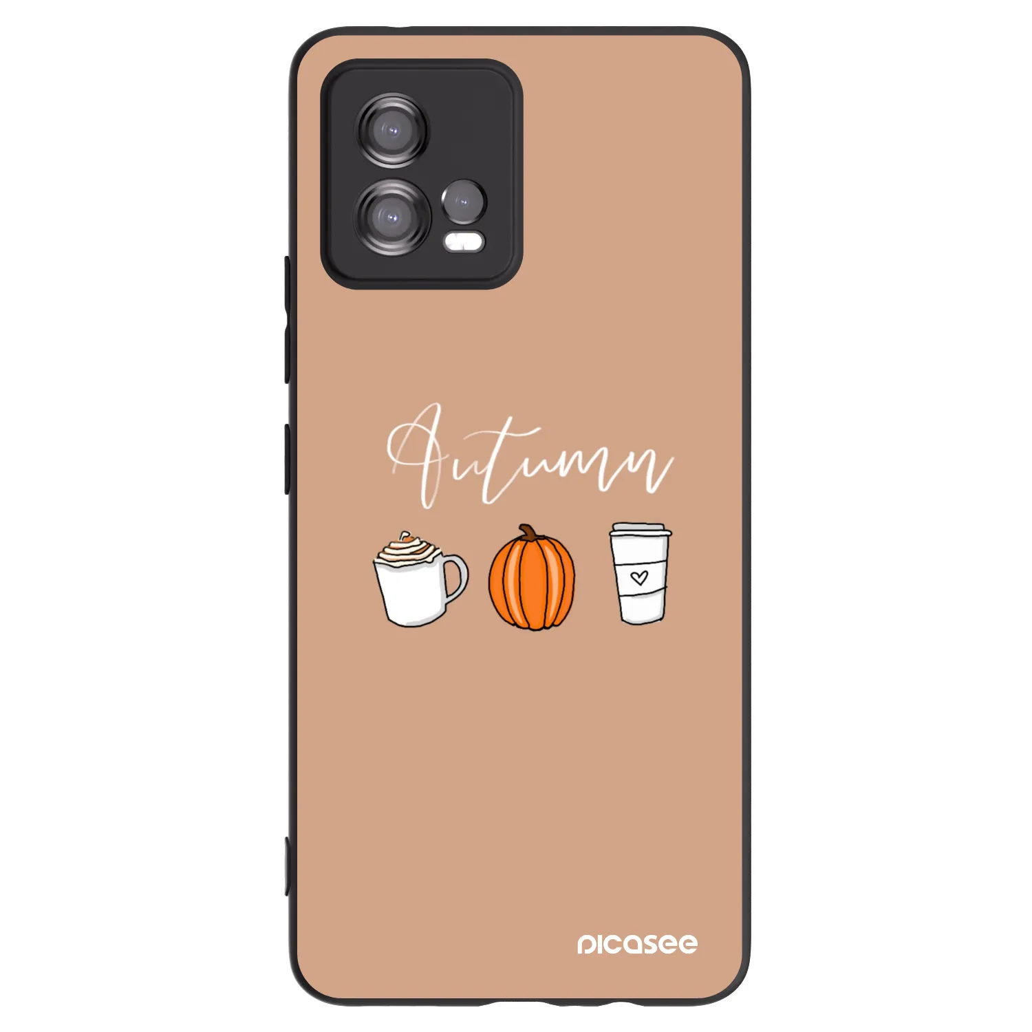 Picasee silikonski črni ovitek za Motorola Moto G72 - Autumn
