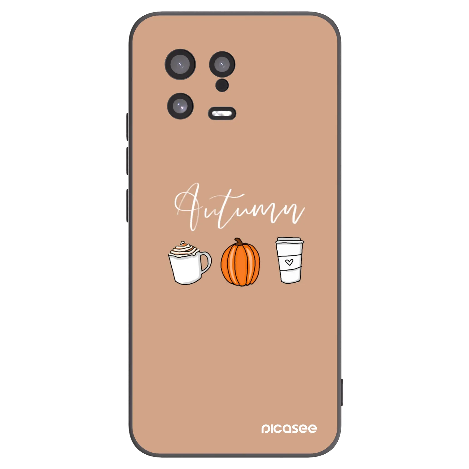 Picasee silikonski črni ovitek za Xiaomi 13 - Autumn
